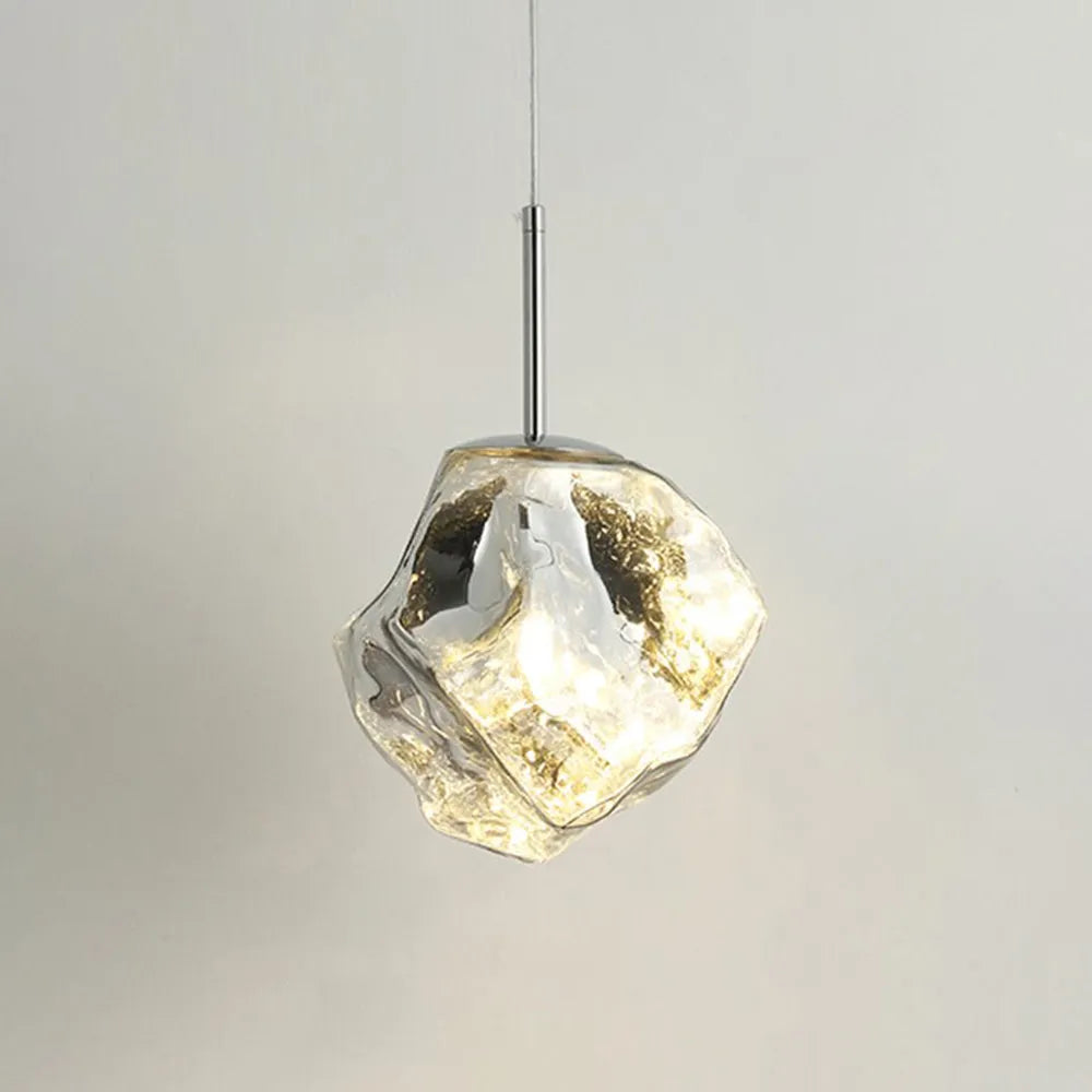 Lava Glass Pendant Light, 4 Colour - Lamp Copper