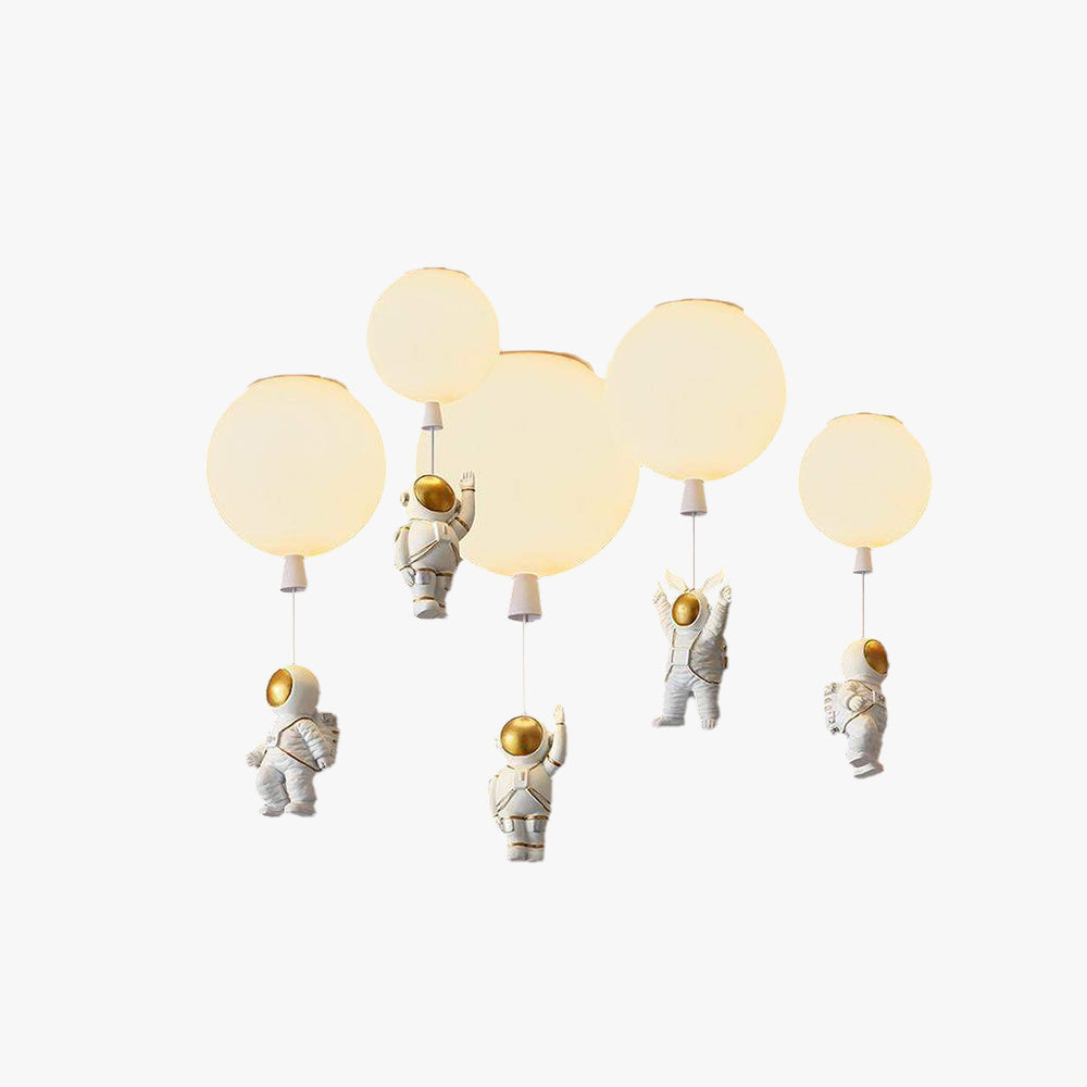 Aria Astronaut Balloon Flush Mount Ceiling Light, L 20/25/30/35cm - Lamp Copper