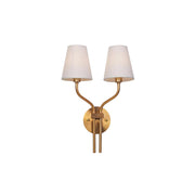 Ulcaran Vintage Industrial Metal Fabric Wall Lamp - Lamp Copper