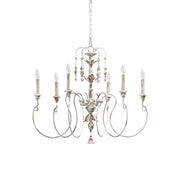 Viphaor Vintage Industrial Wood Metal Chandelier - Lamp Copper