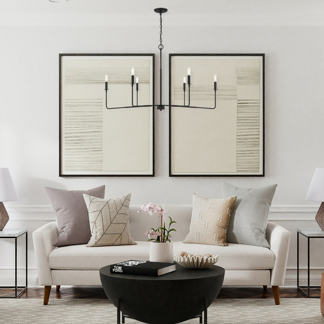 Blikuvyi Modern Industrial Minimalist Metal Chandelier - Lamp Copper