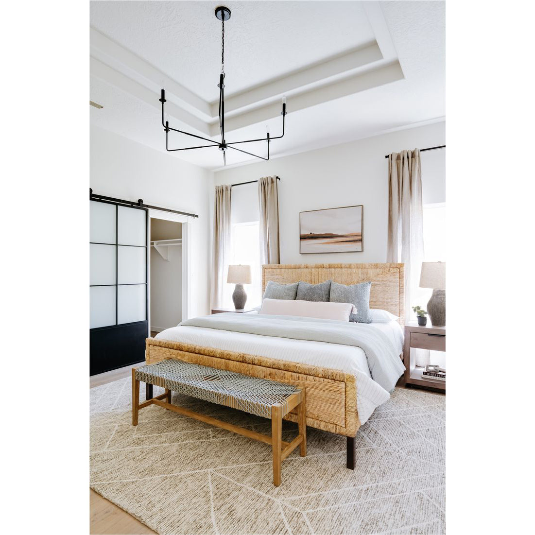 Blikuvyi Modern Industrial Minimalist Metal Chandelier - Lamp Copper