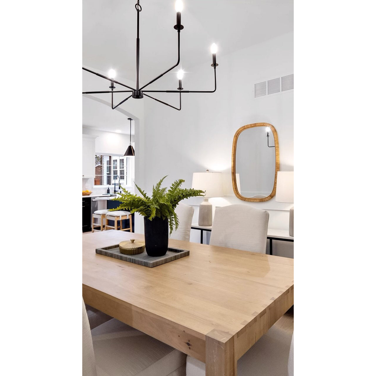 Blikuvyi Modern Industrial Minimalist Metal Chandelier - Lamp Copper