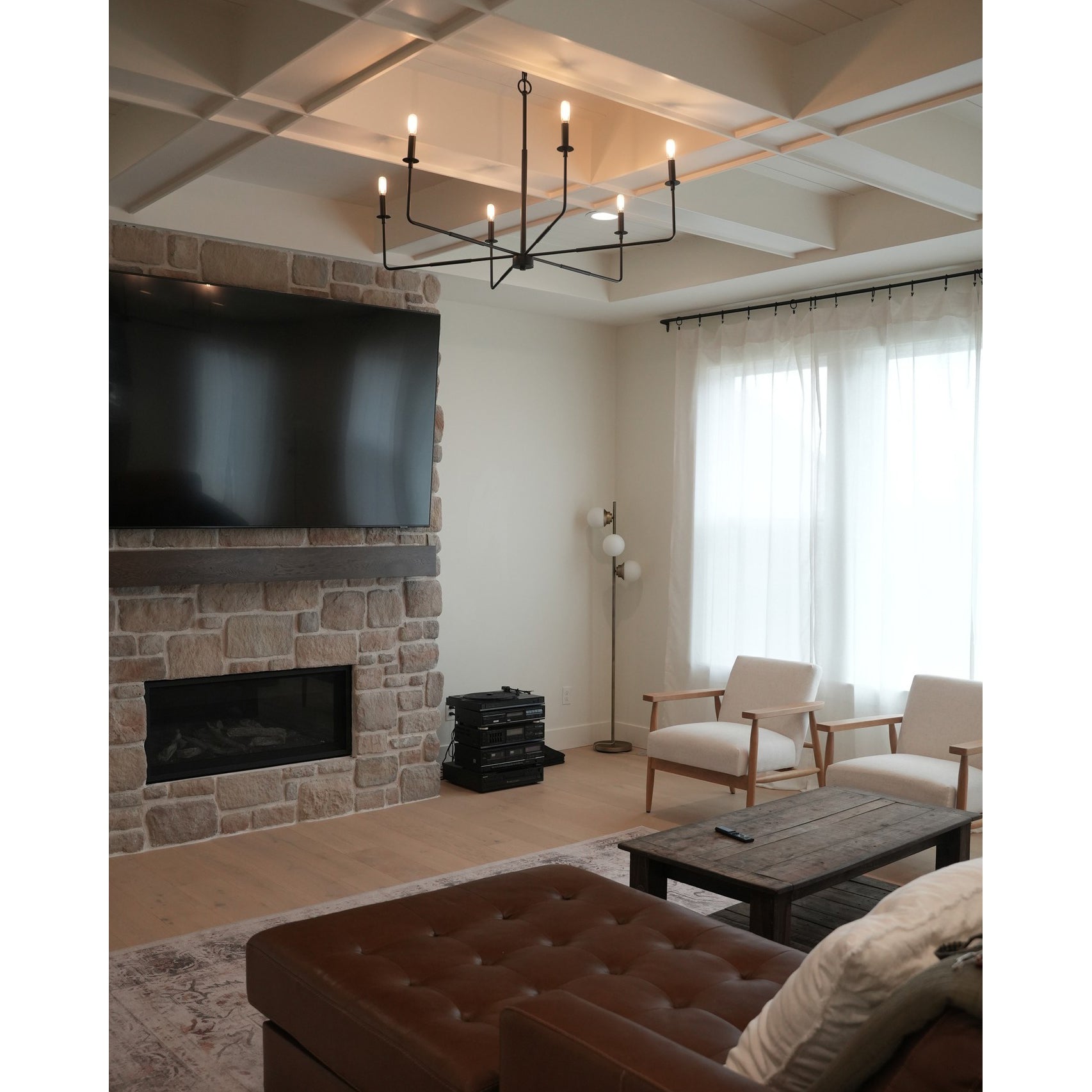 Blikuvyi Modern Industrial Minimalist Metal Chandelier - Lamp Copper