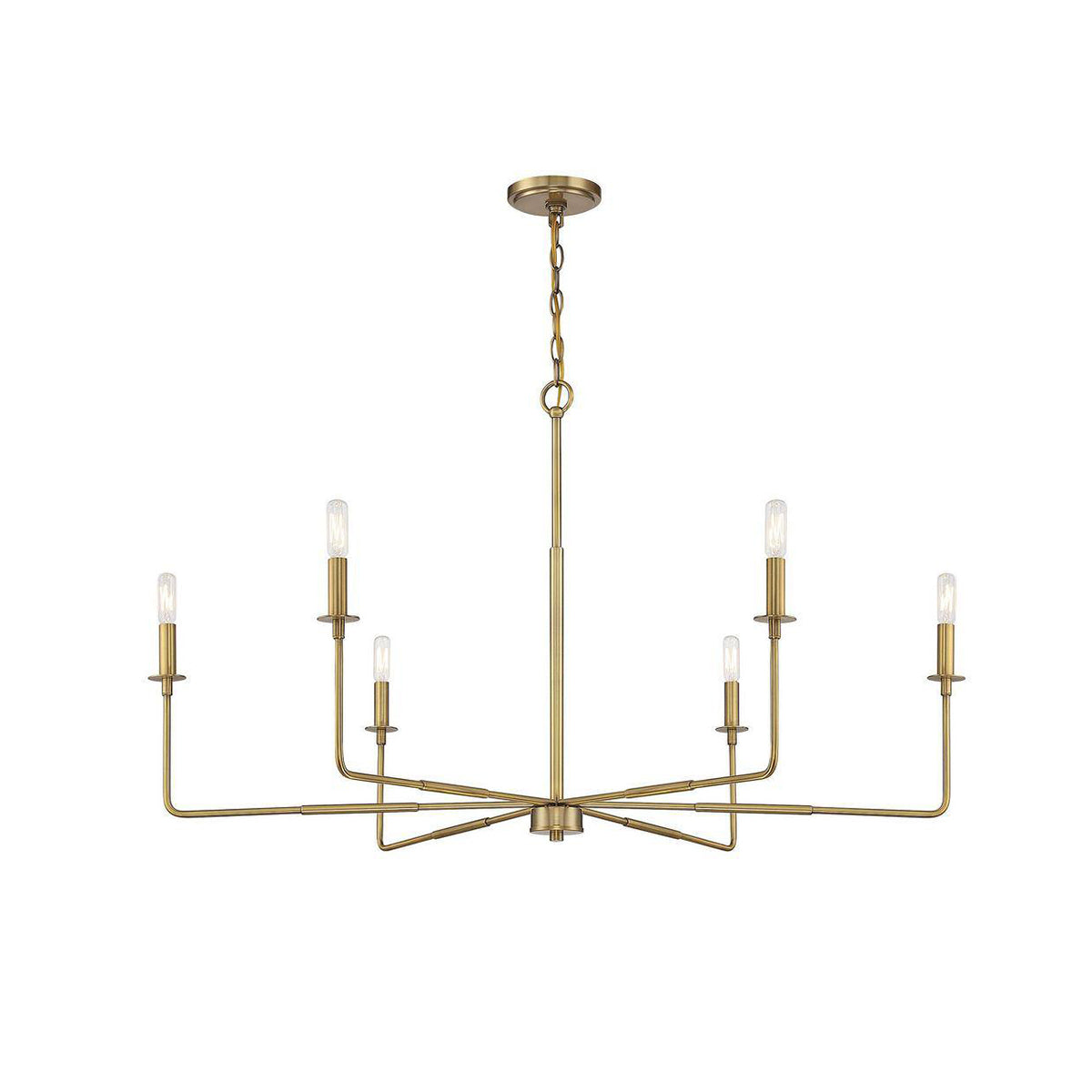Blikuvyi Modern Industrial Minimalist Metal Chandelier - Lamp Copper