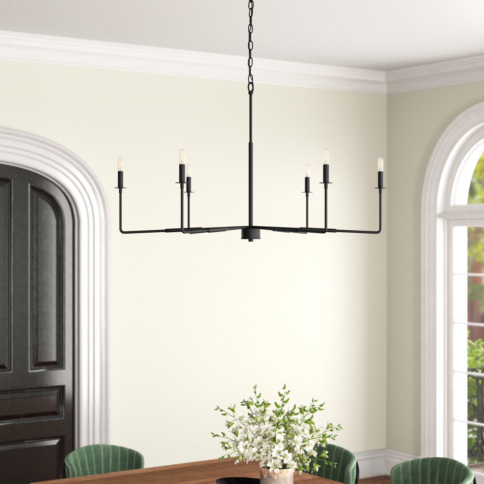 Blikuvyi Modern Industrial Minimalist Metal Chandelier - Lamp Copper