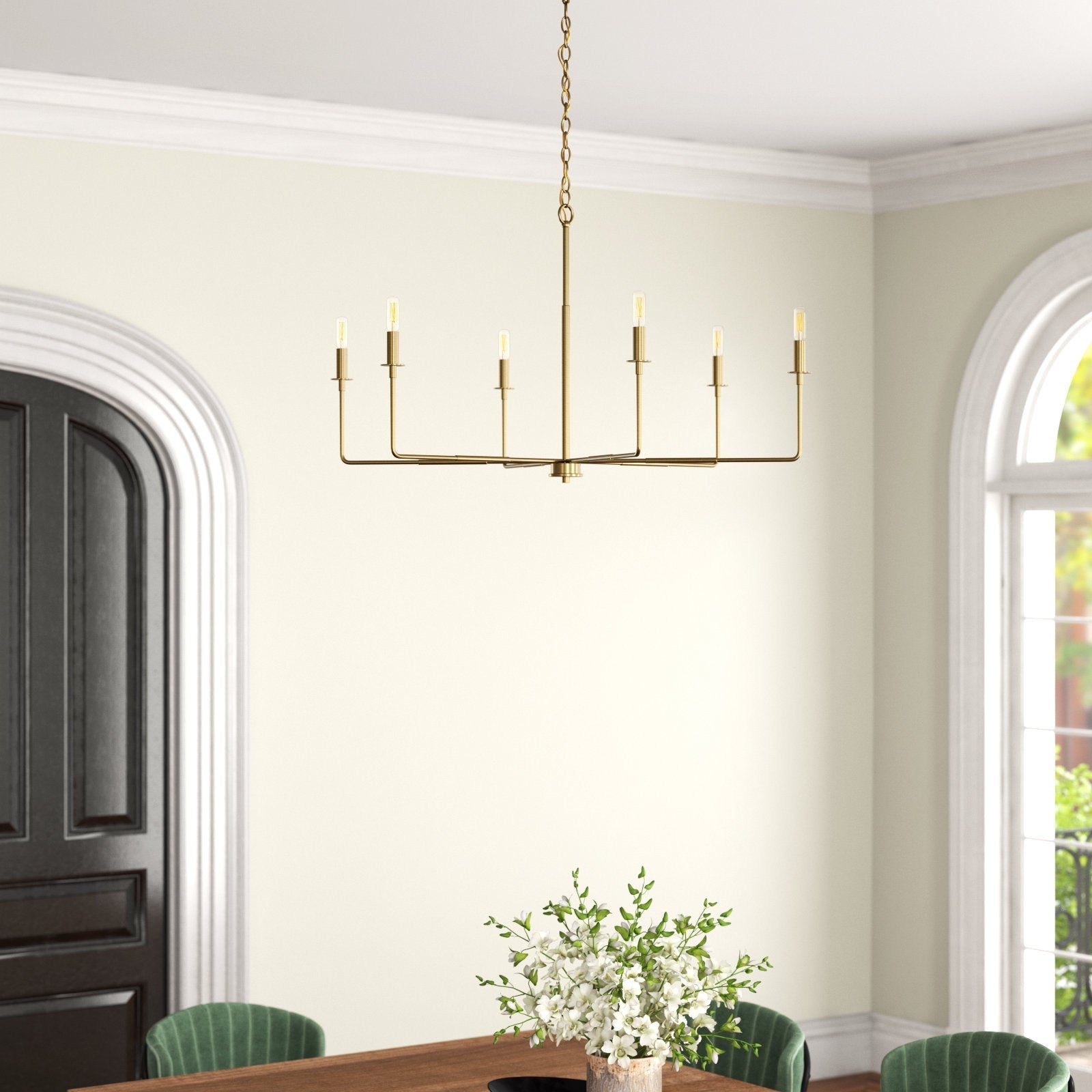 Blikuvyi Modern Industrial Minimalist Metal Chandelier - Lamp Copper