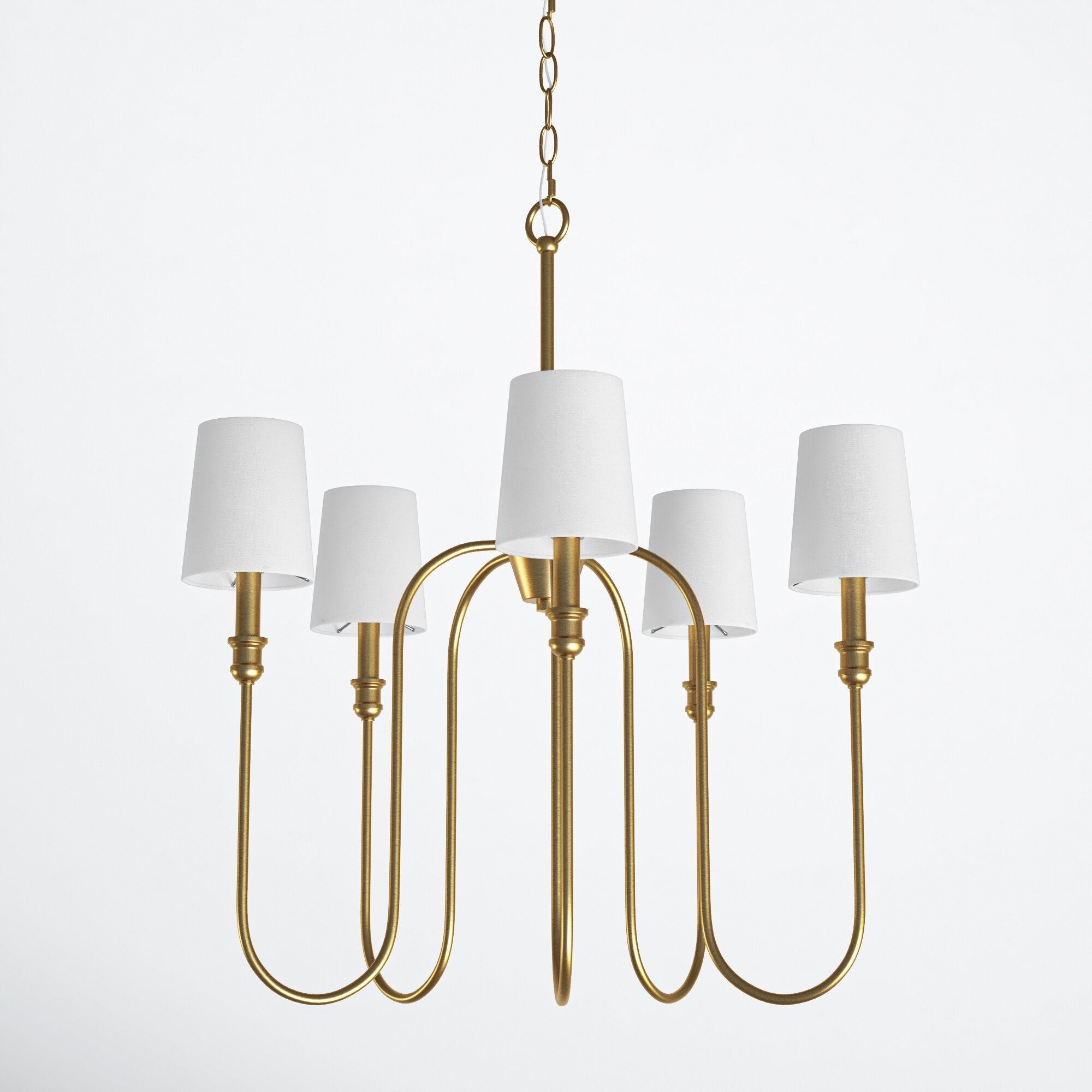 Evraeel Modern Minimalist Metal Fabric Chandelier - Lamp Copper