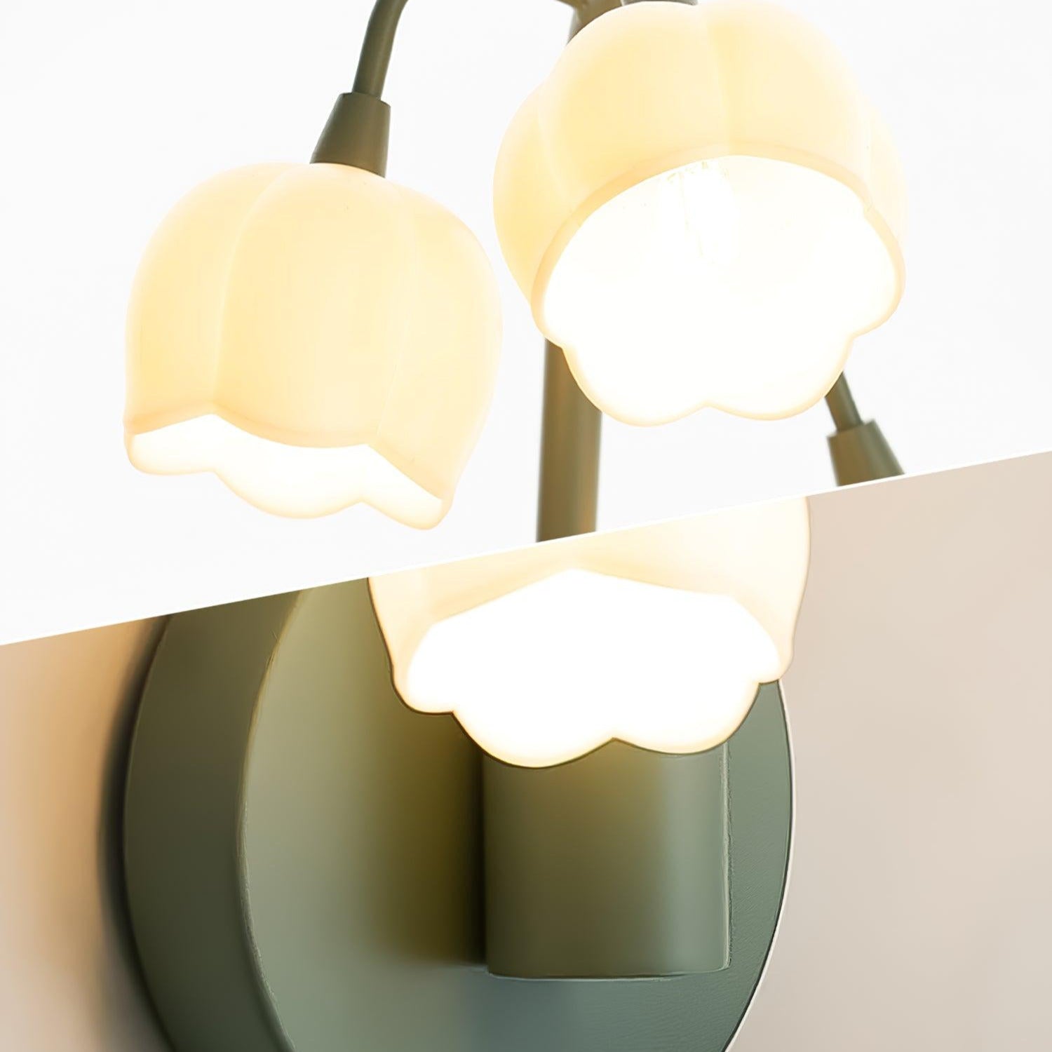 Aelis Natural Orchid Indoor Wall Lamp - Lamp Copper