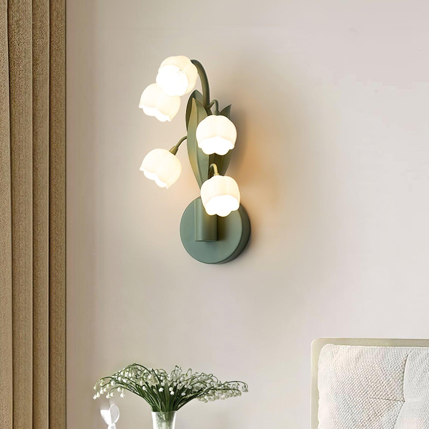 Aelis Natural Orchid Indoor Wall Lamp - Lamp Copper