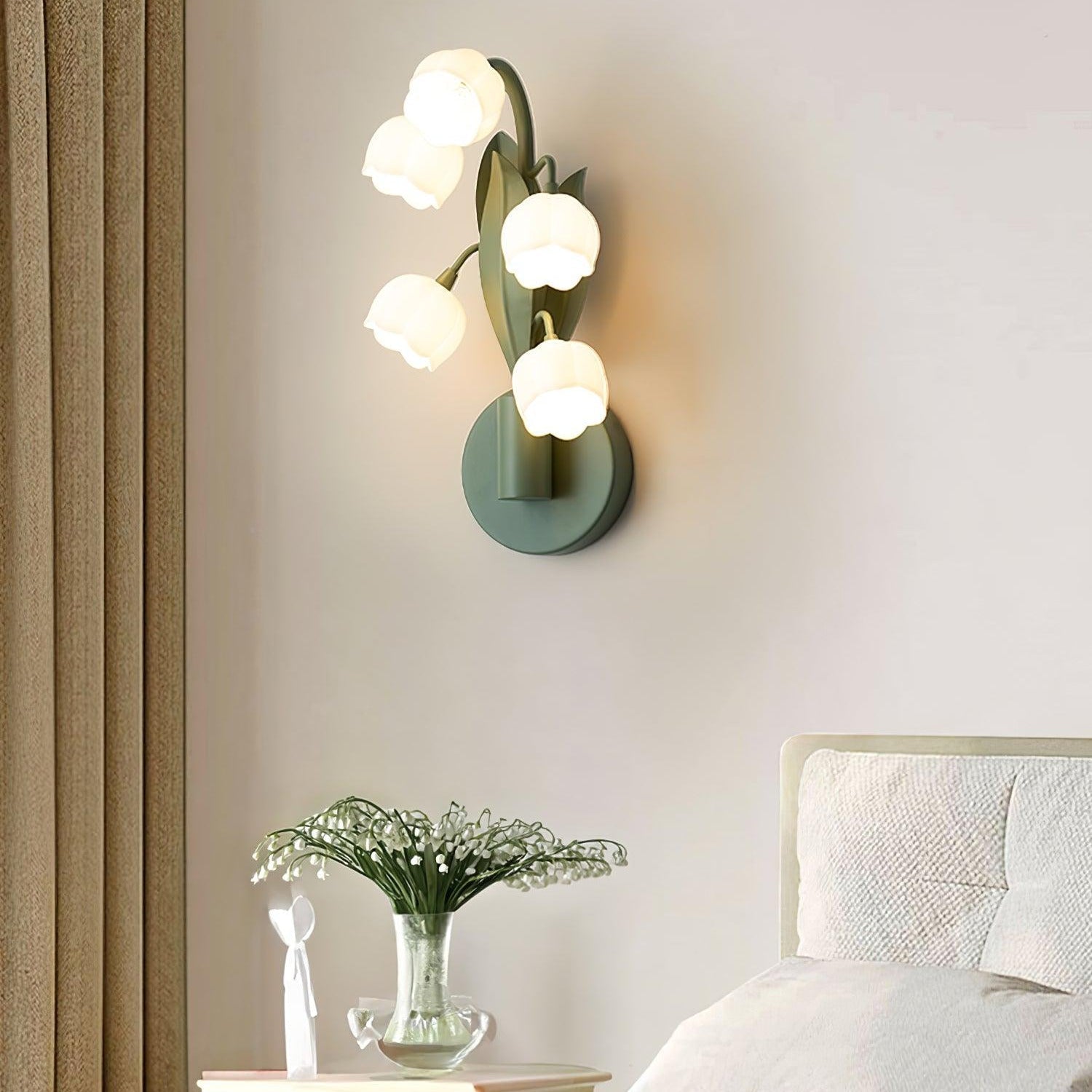 Aelis Natural Orchid Indoor Wall Lamp - Lamp Copper