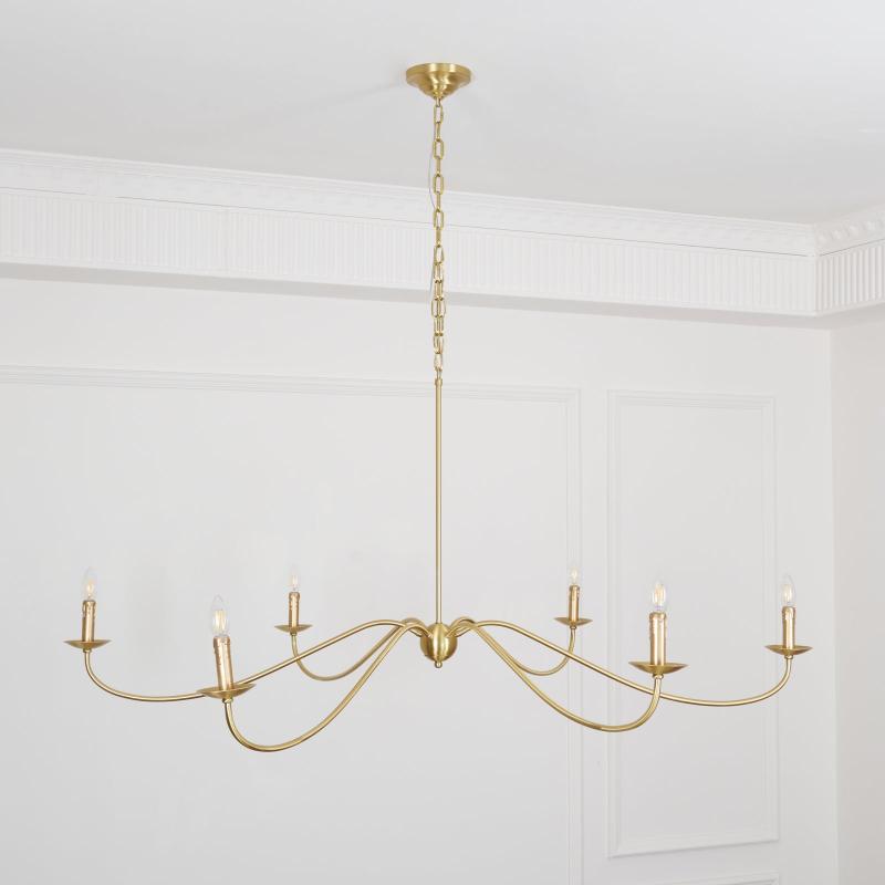 Alfred Chandeliers Candle-style Farmhouse - Lamp Copper