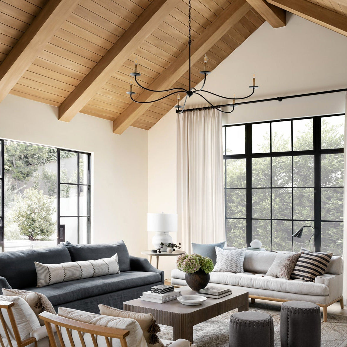 Alfred Chandeliers Candle-style Farmhouse - Lamp Copper