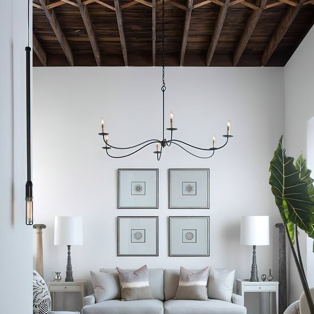 Alfred Chandeliers Candle-style Farmhouse - Lamp Copper
