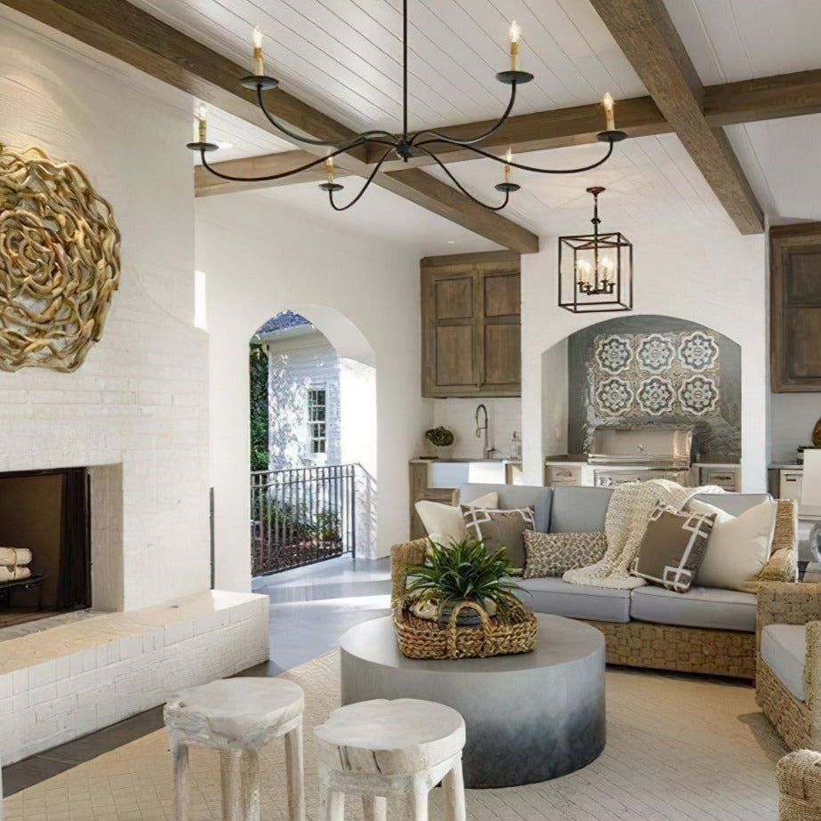 Alfred Chandeliers Candle-style Farmhouse - Lamp Copper