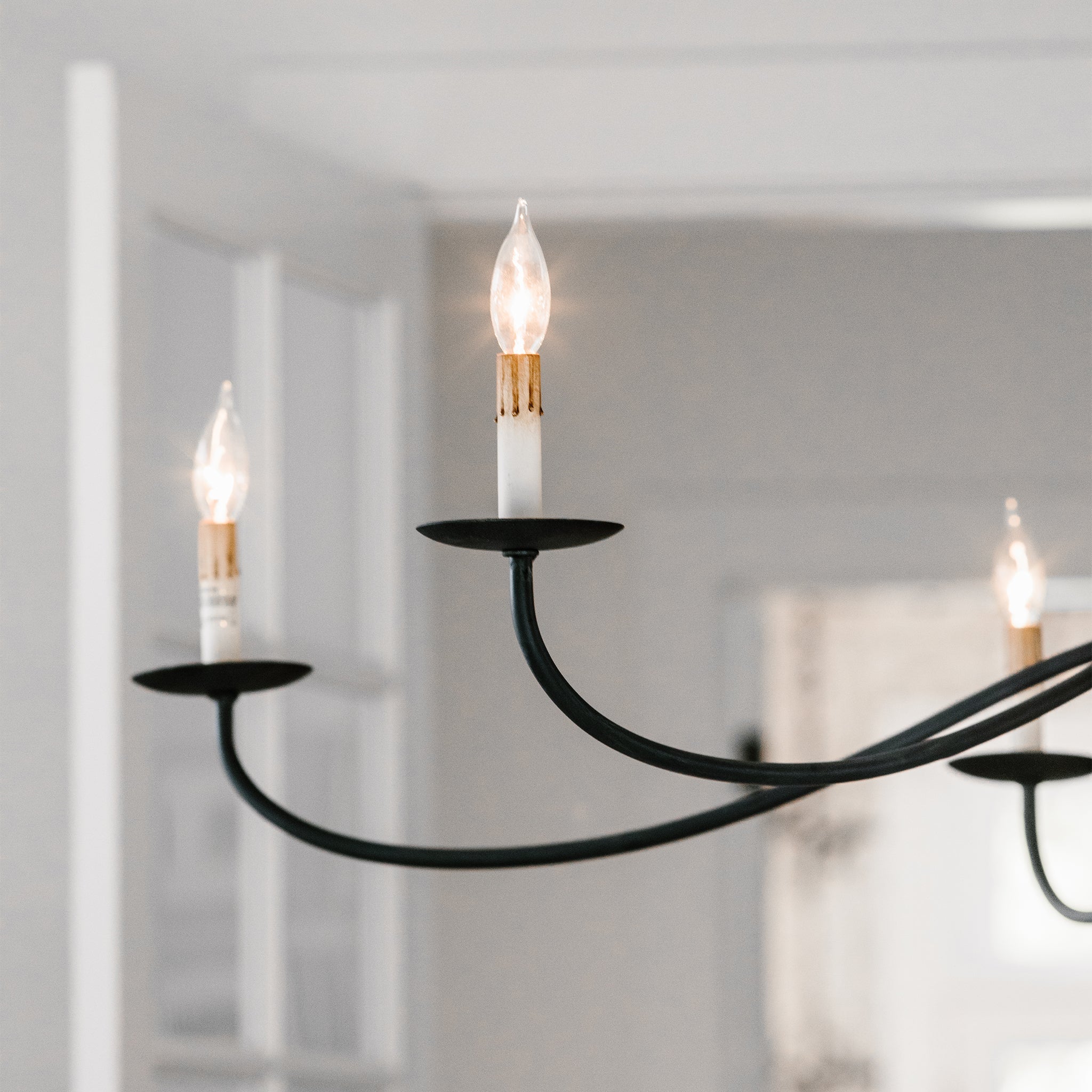 Alfred Chandeliers Candle-style Farmhouse - Lamp Copper