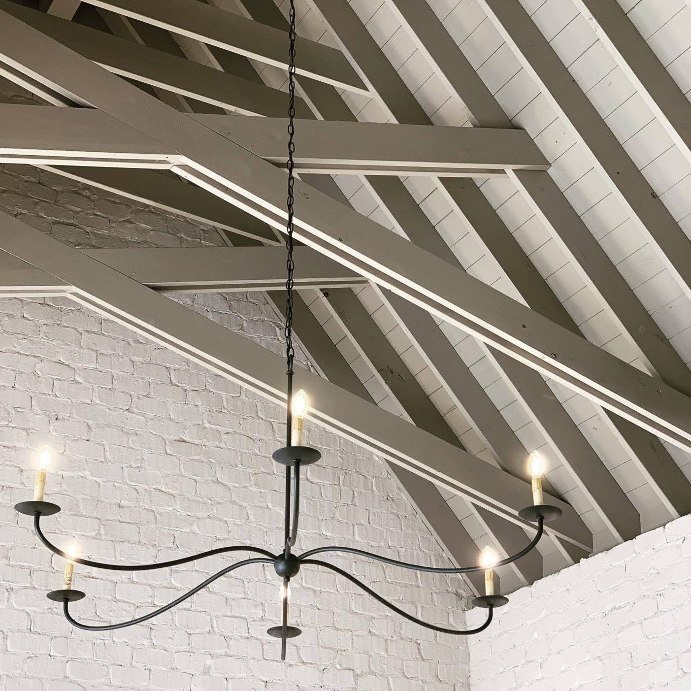 Alfred Chandeliers Candle-style Farmhouse - Lamp Copper