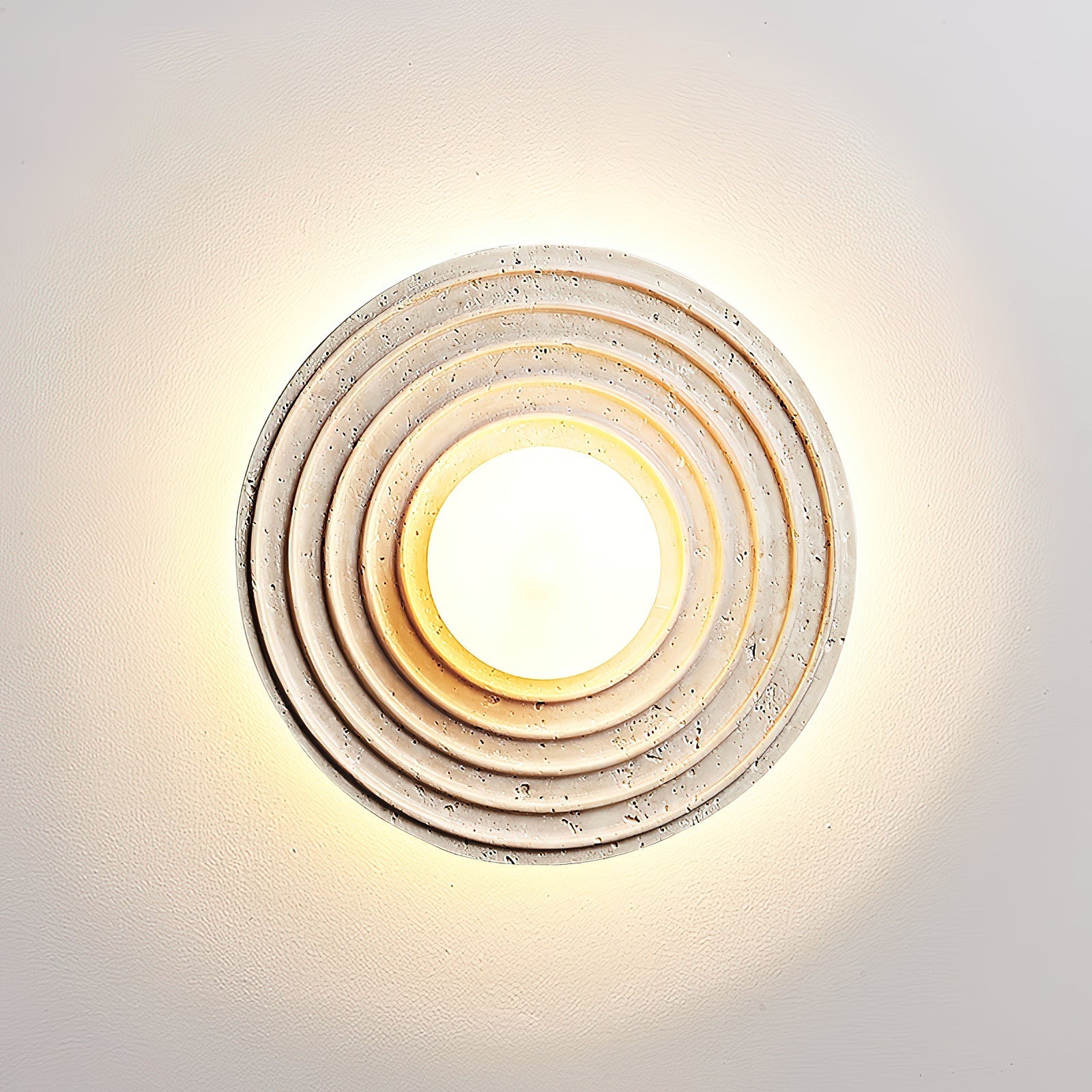 Ilorarae Modern Minimalist Travertine Wall Lamp - Lamp Copper