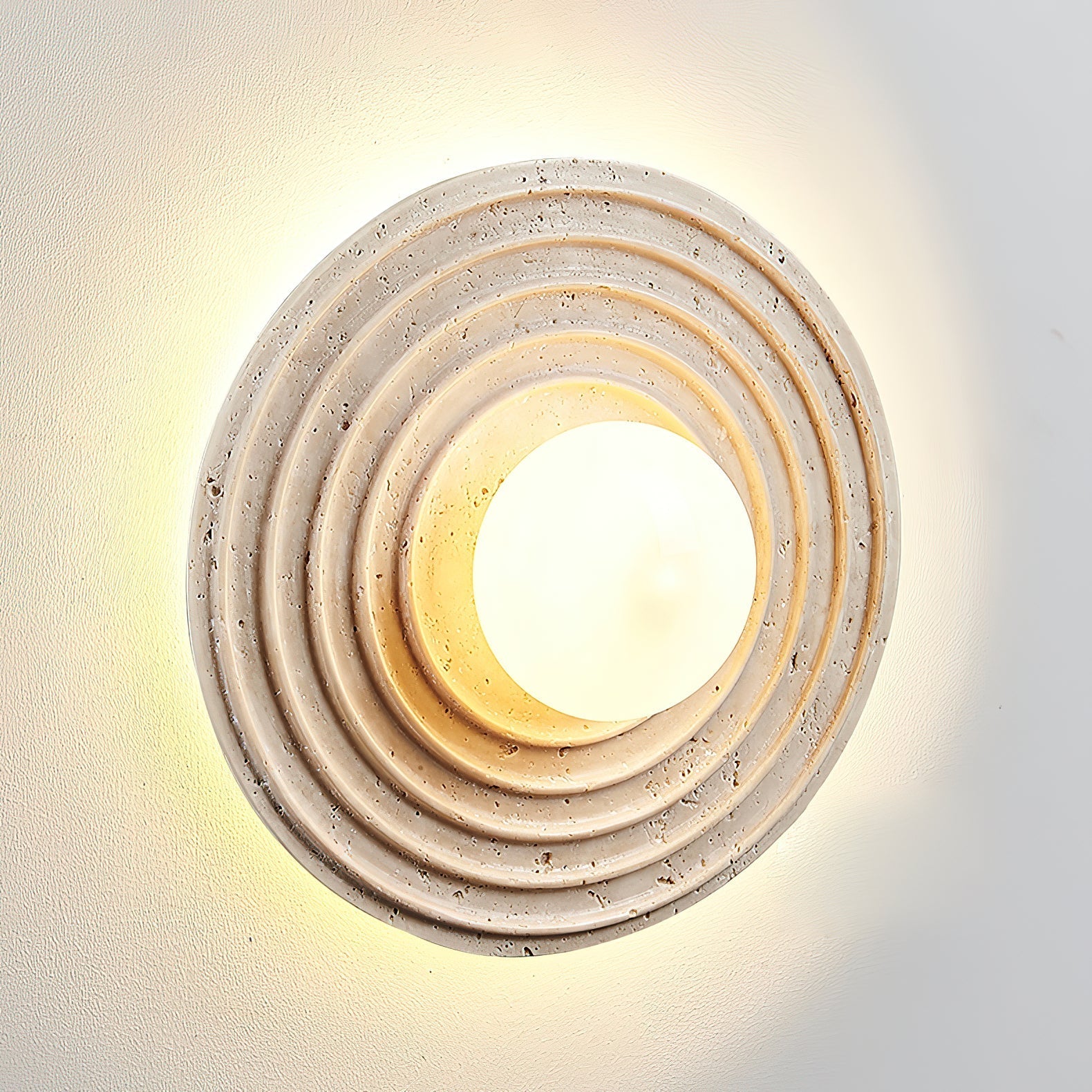 Ilorarae Modern Minimalist Travertine Wall Lamp - Lamp Copper