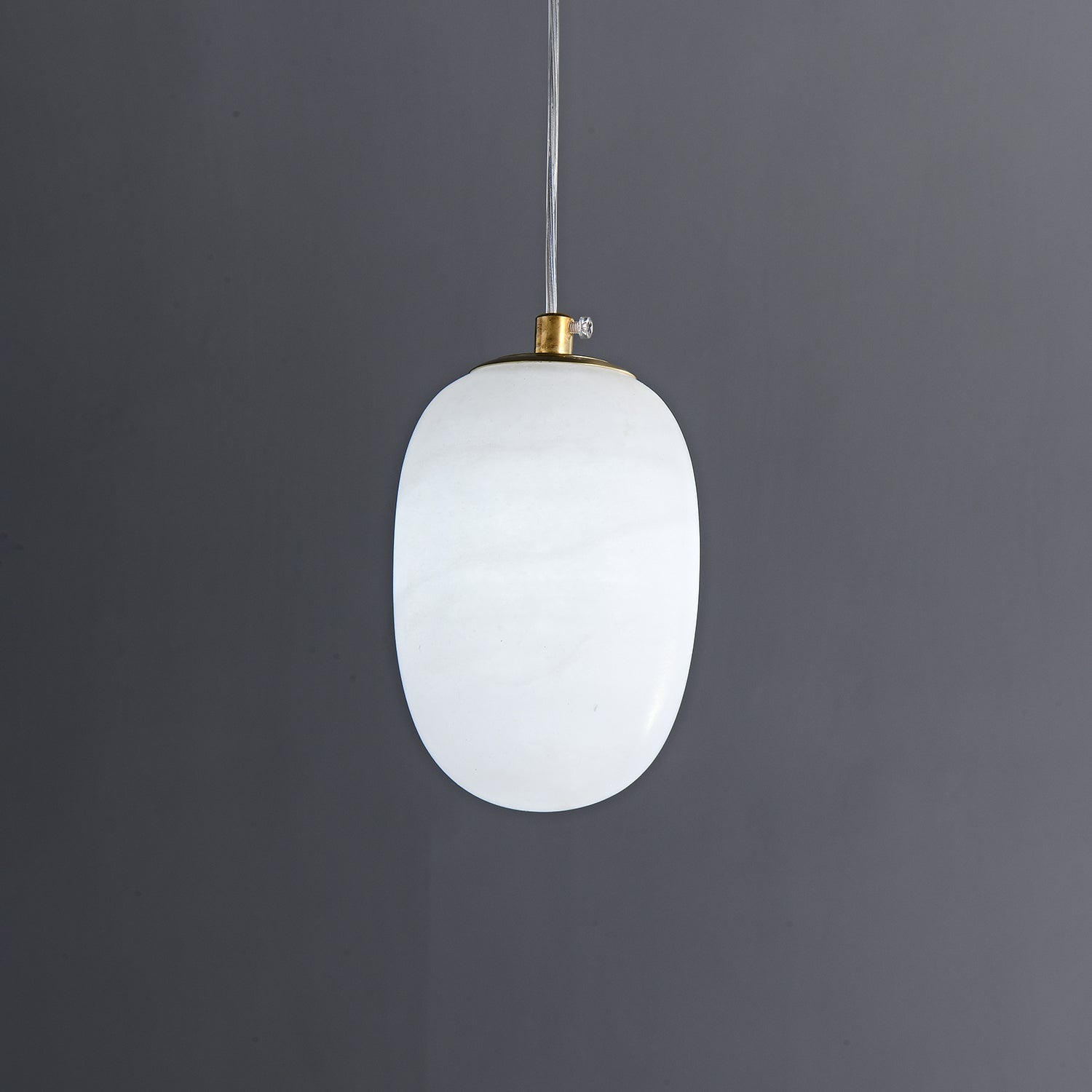 Esolisra Minimalist Alabaster Pendant Light - Lamp Copper