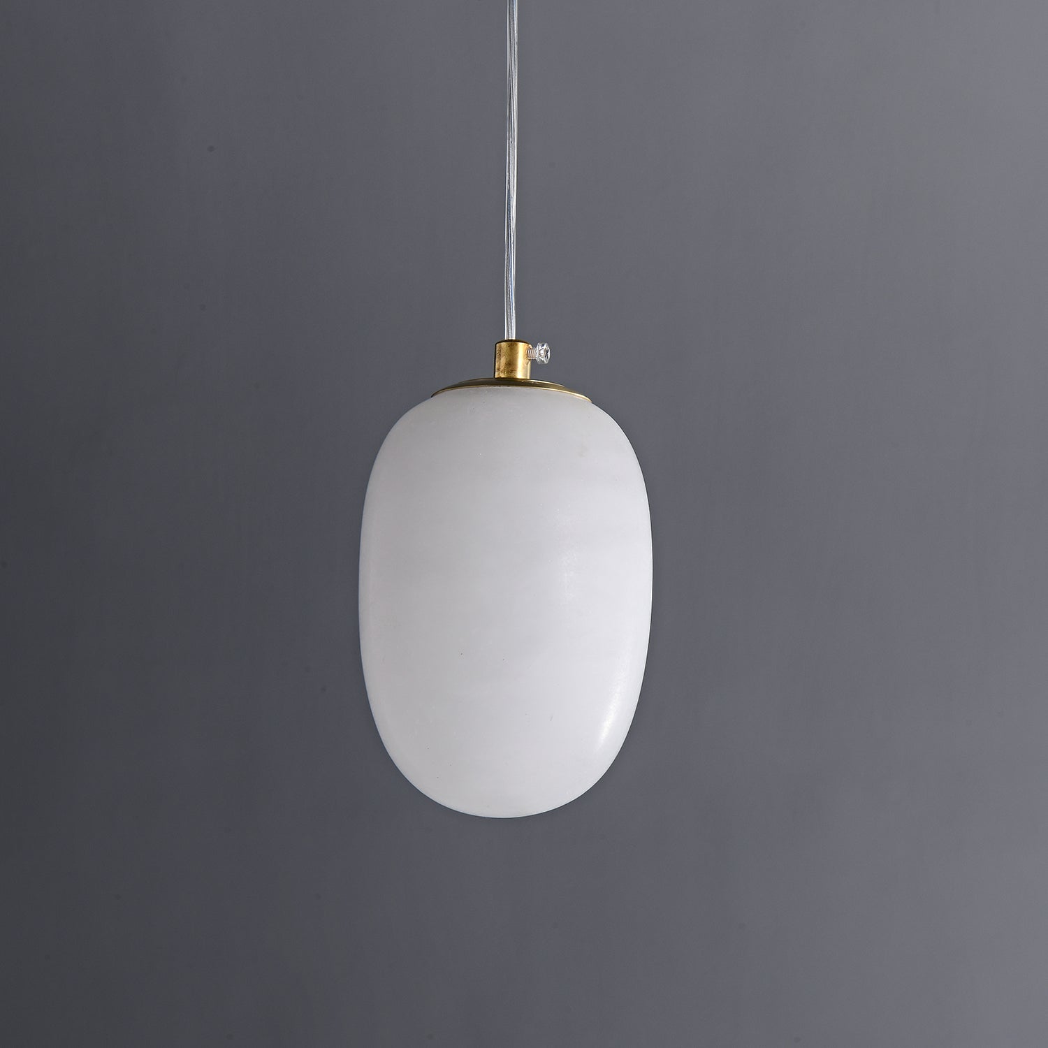Esolisra Minimalist Alabaster Pendant Light - Lamp Copper