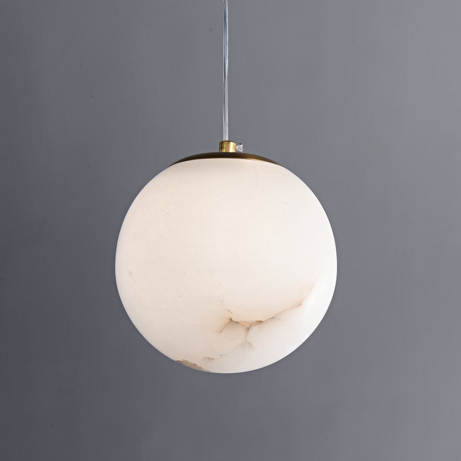 Esolisra Minimalist Alabaster Pendant Light - Lamp Copper