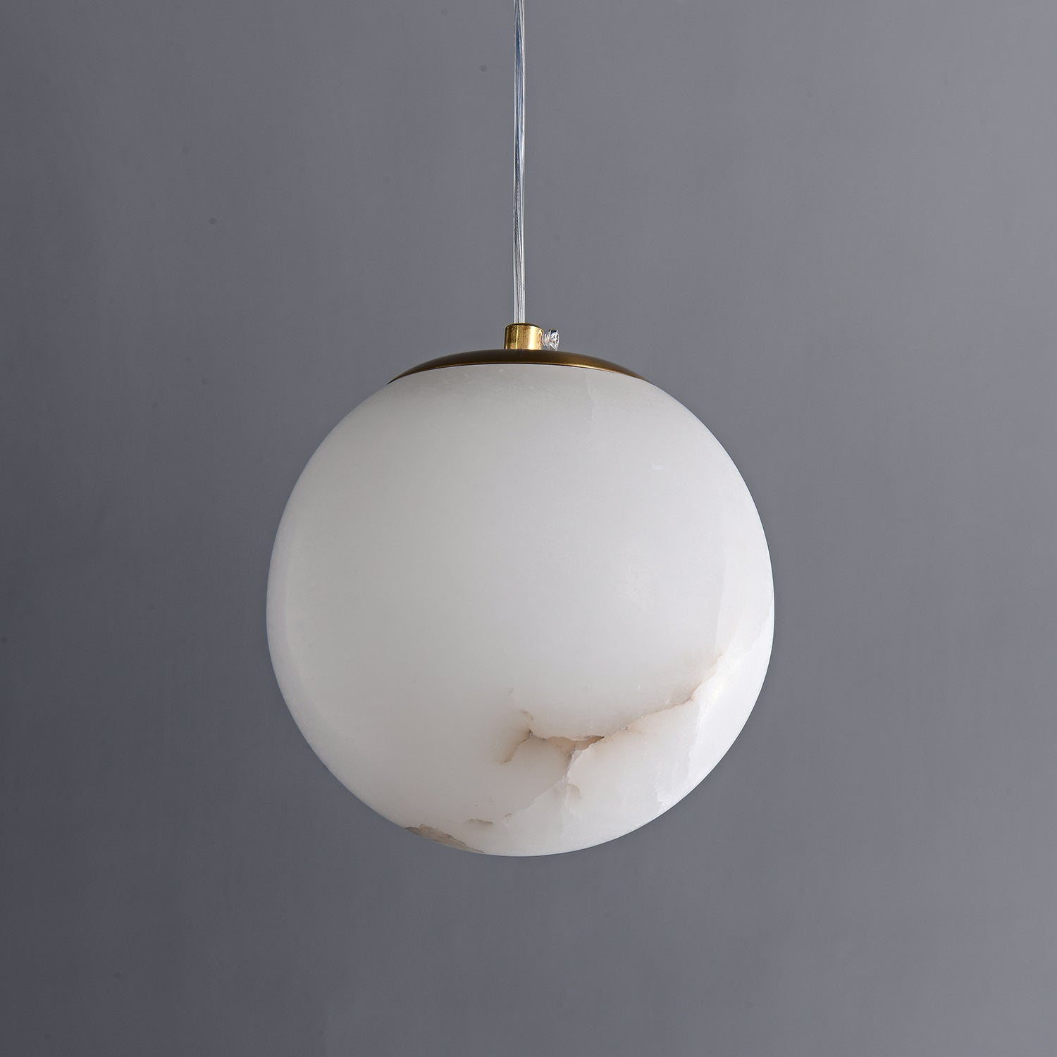 Esolisra Minimalist Alabaster Pendant Light - Lamp Copper