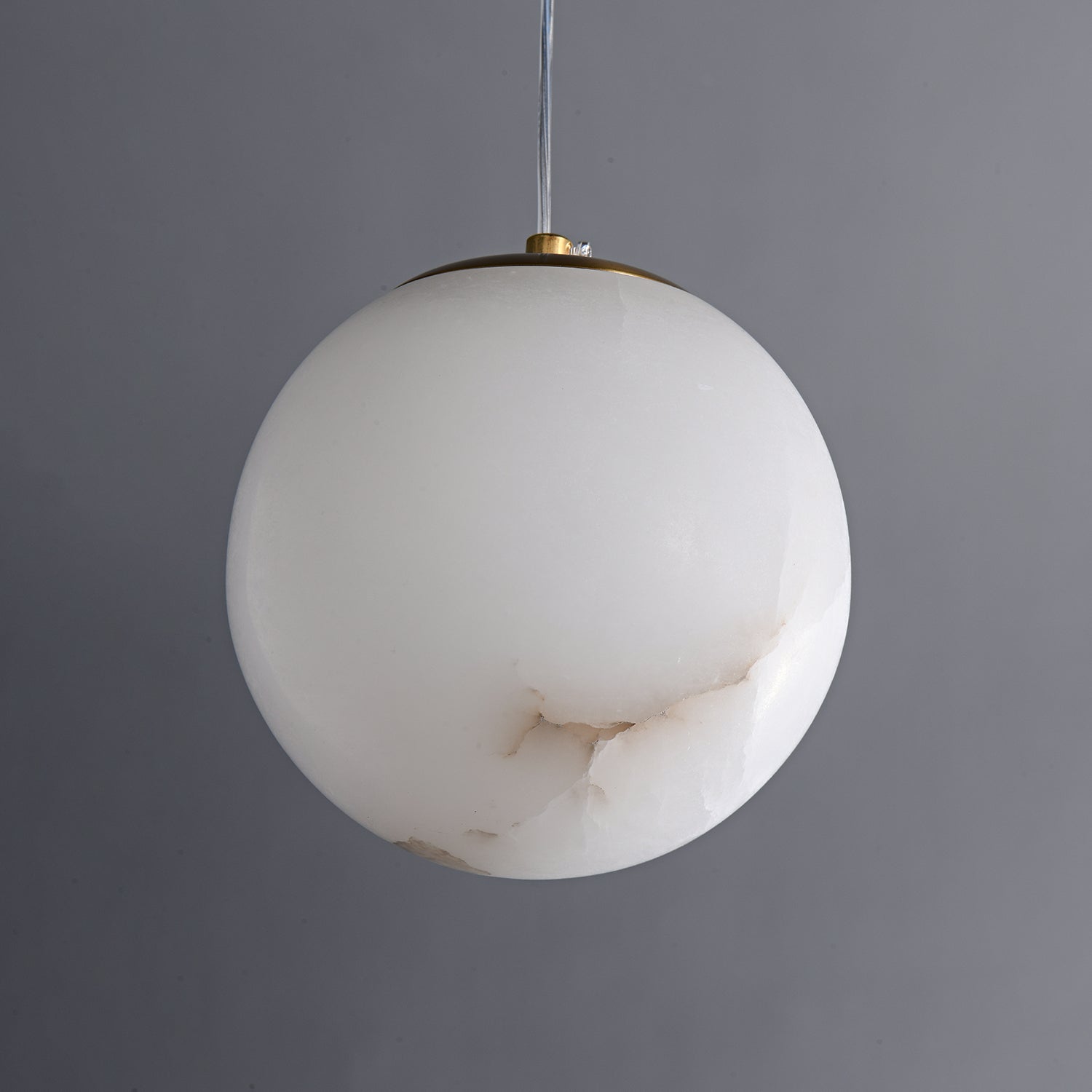 Esolisra Minimalist Alabaster Pendant Light - Lamp Copper