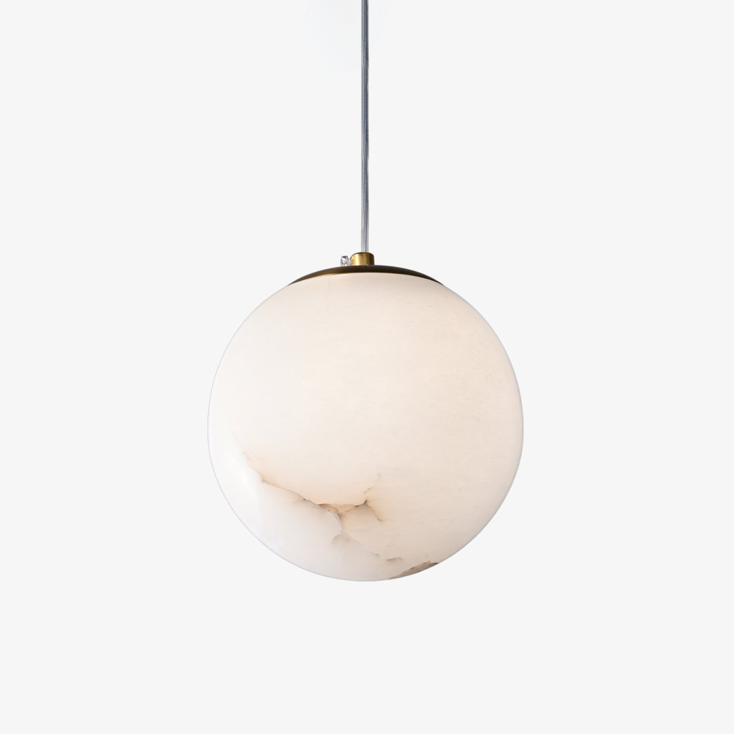 Esolisra Minimalist Alabaster Pendant Light - Lamp Copper