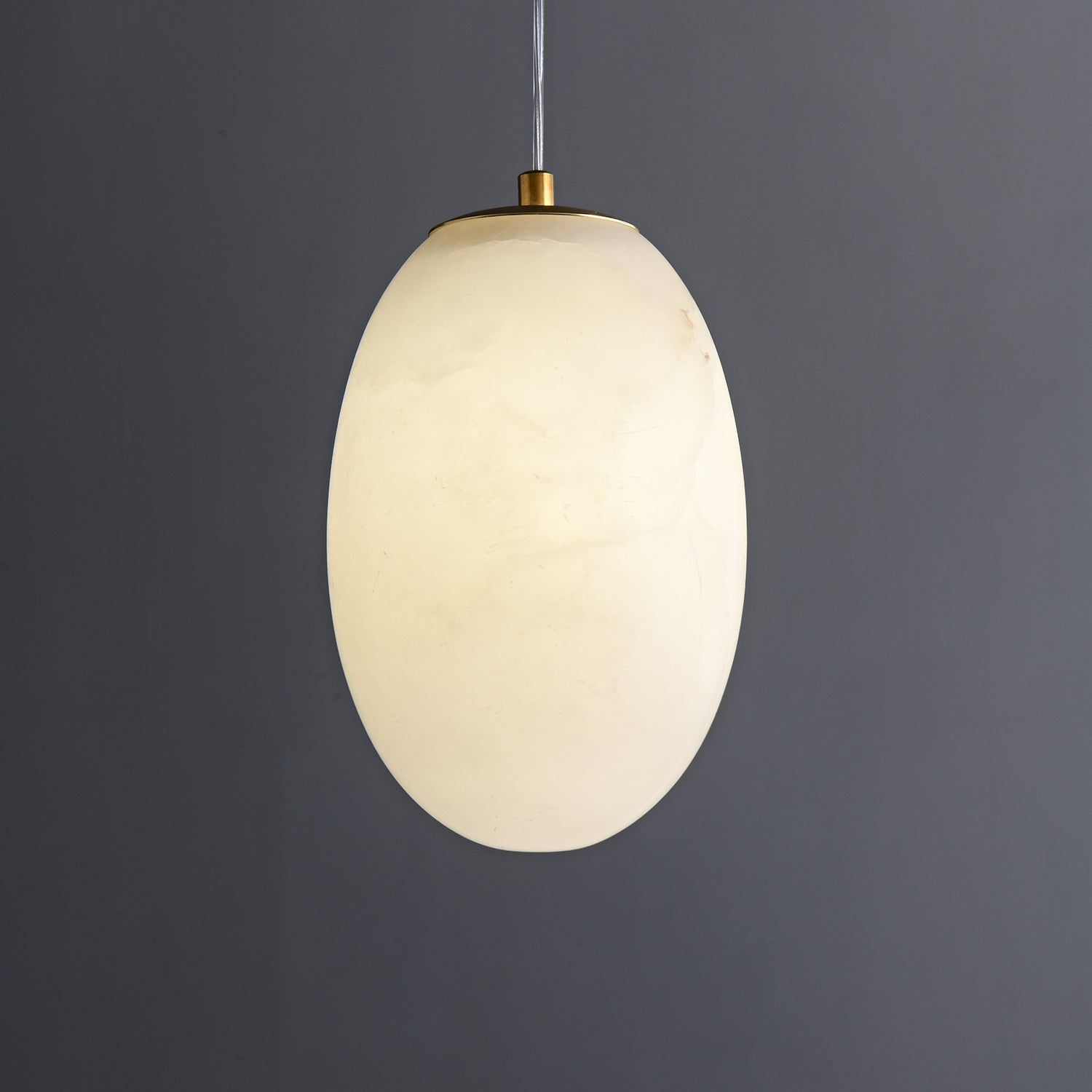 Esolisra Minimalist Alabaster Pendant Light - Lamp Copper
