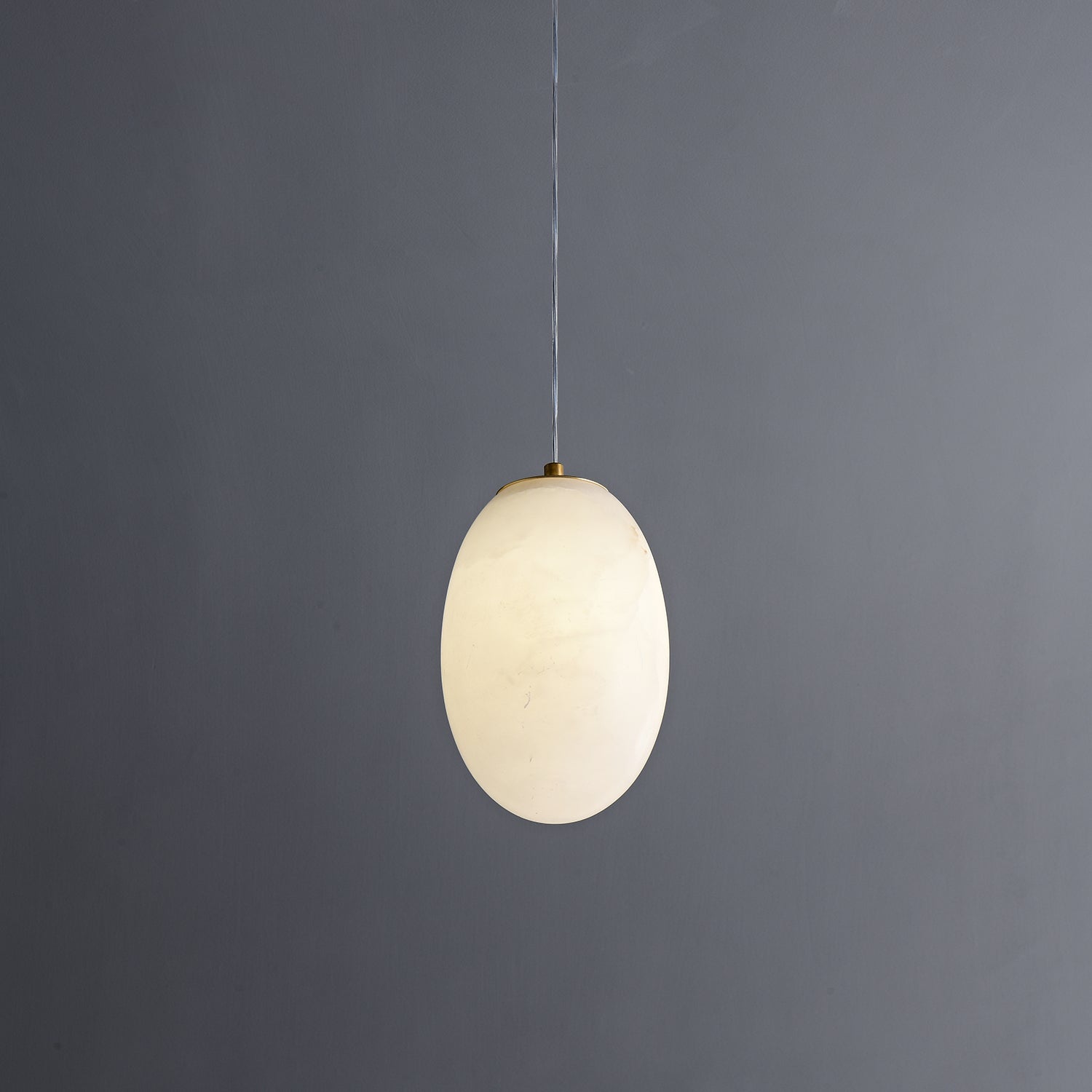 Esolisra Minimalist Alabaster Pendant Light - Lamp Copper