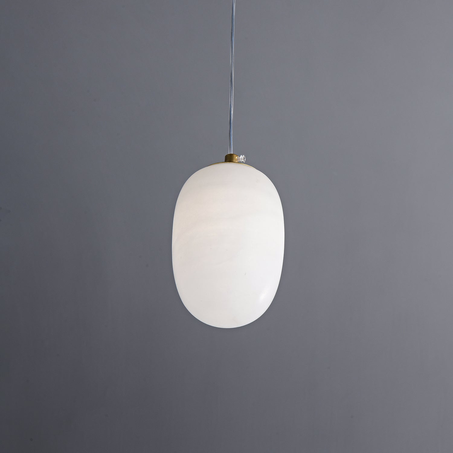 Esolisra Minimalist Alabaster Pendant Light - Lamp Copper