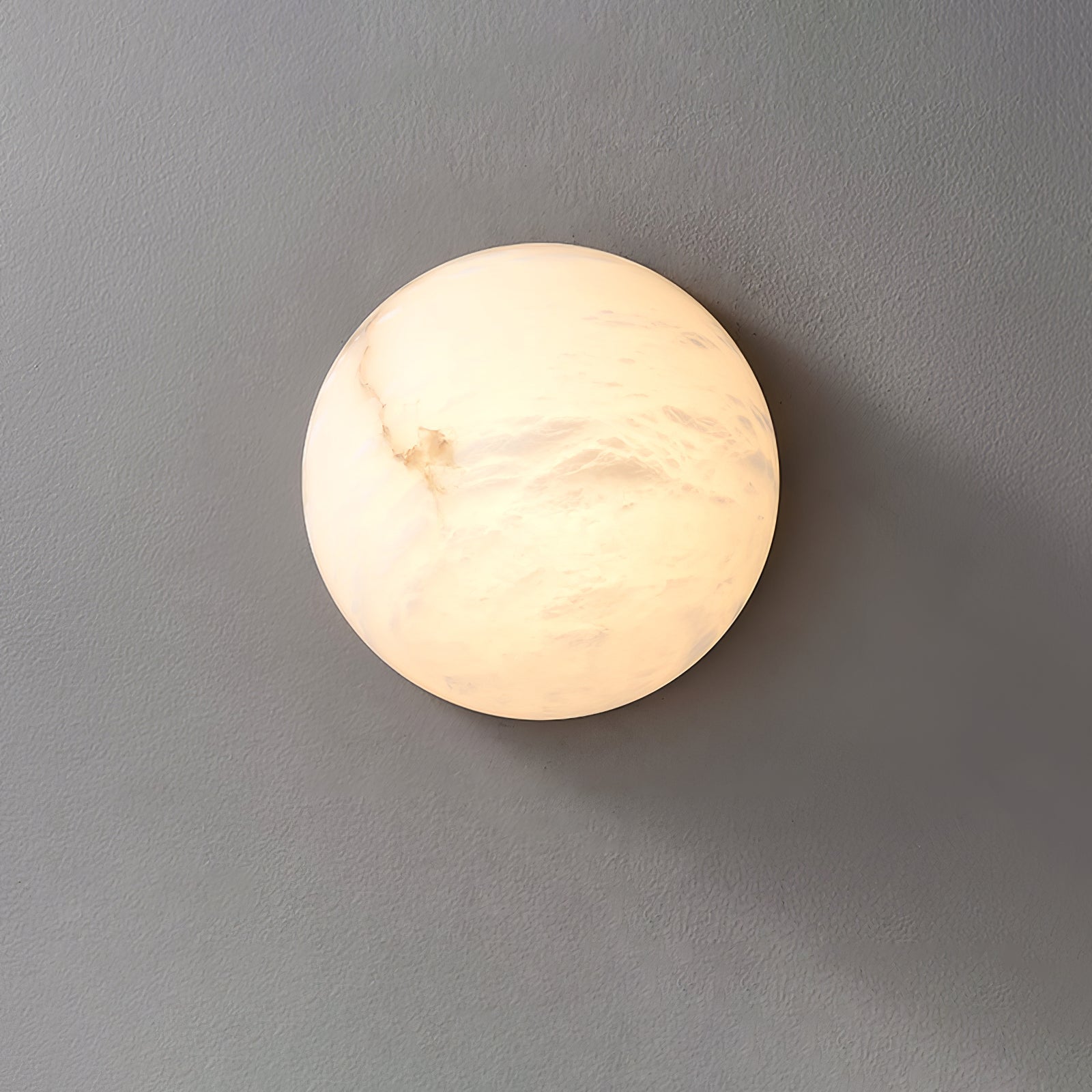 Visoliel Minimalist Alabaster Ceiling Light - Lamp Copper
