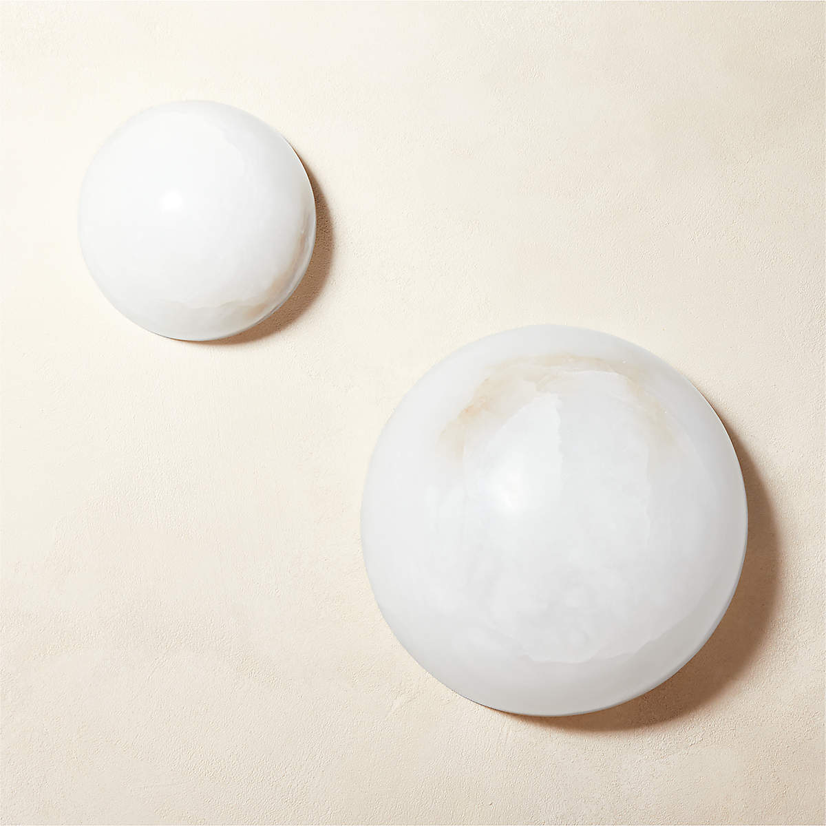 Visoliel Minimalist Alabaster Ceiling Light - Lamp Copper