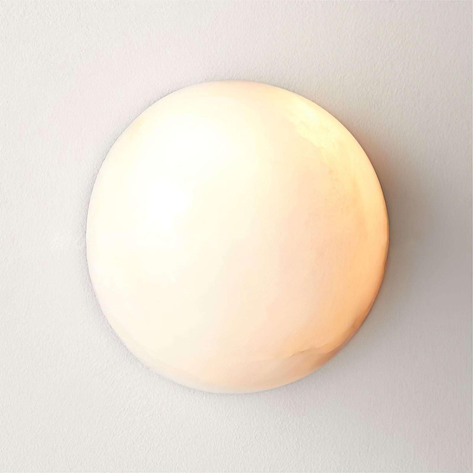 Visoliel Minimalist Alabaster Ceiling Light - Lamp Copper
