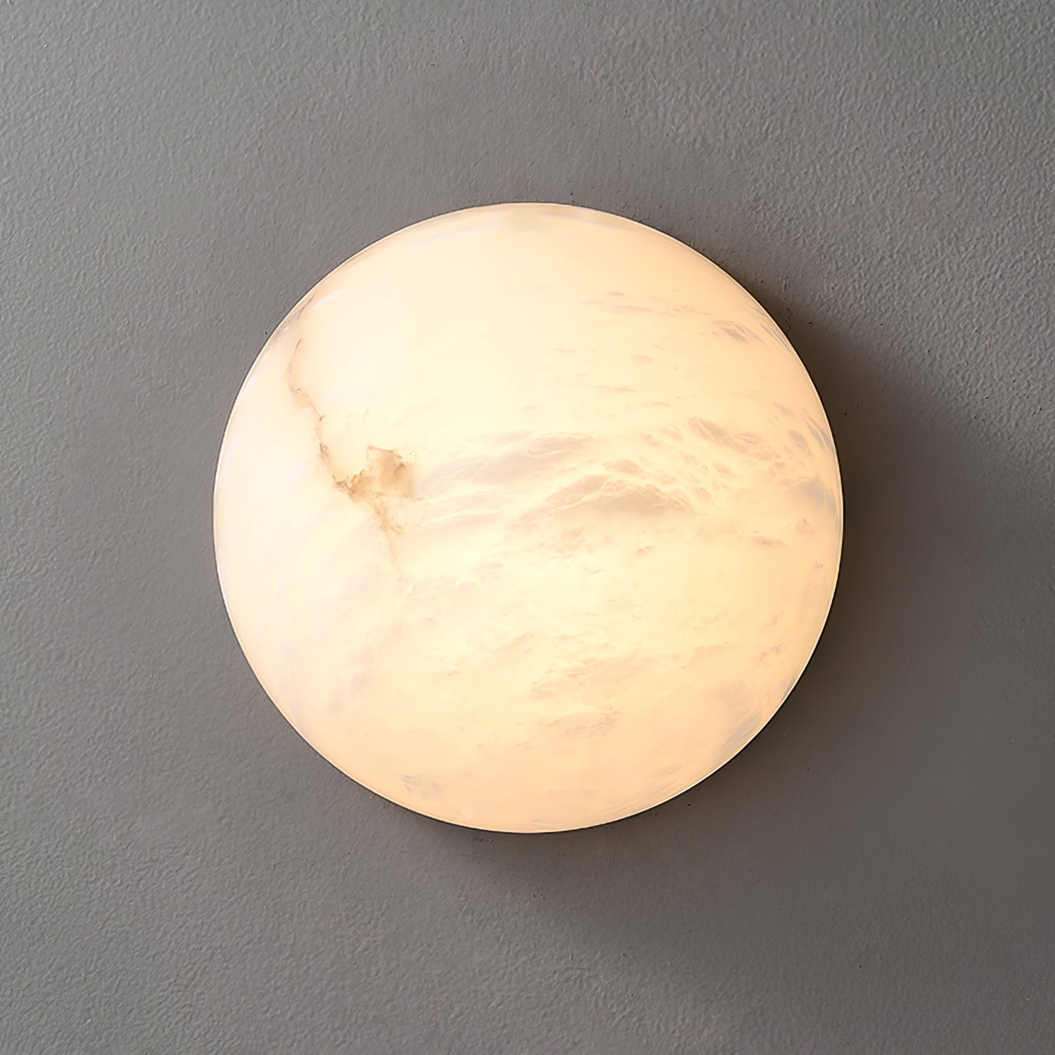 Visoliel Minimalist Alabaster Ceiling Light - Lamp Copper