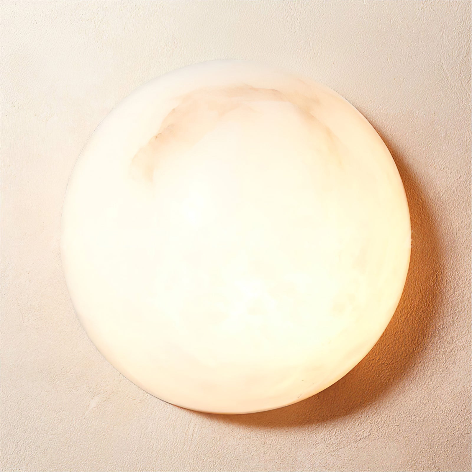Visoliel Minimalist Alabaster Ceiling Light - Lamp Copper