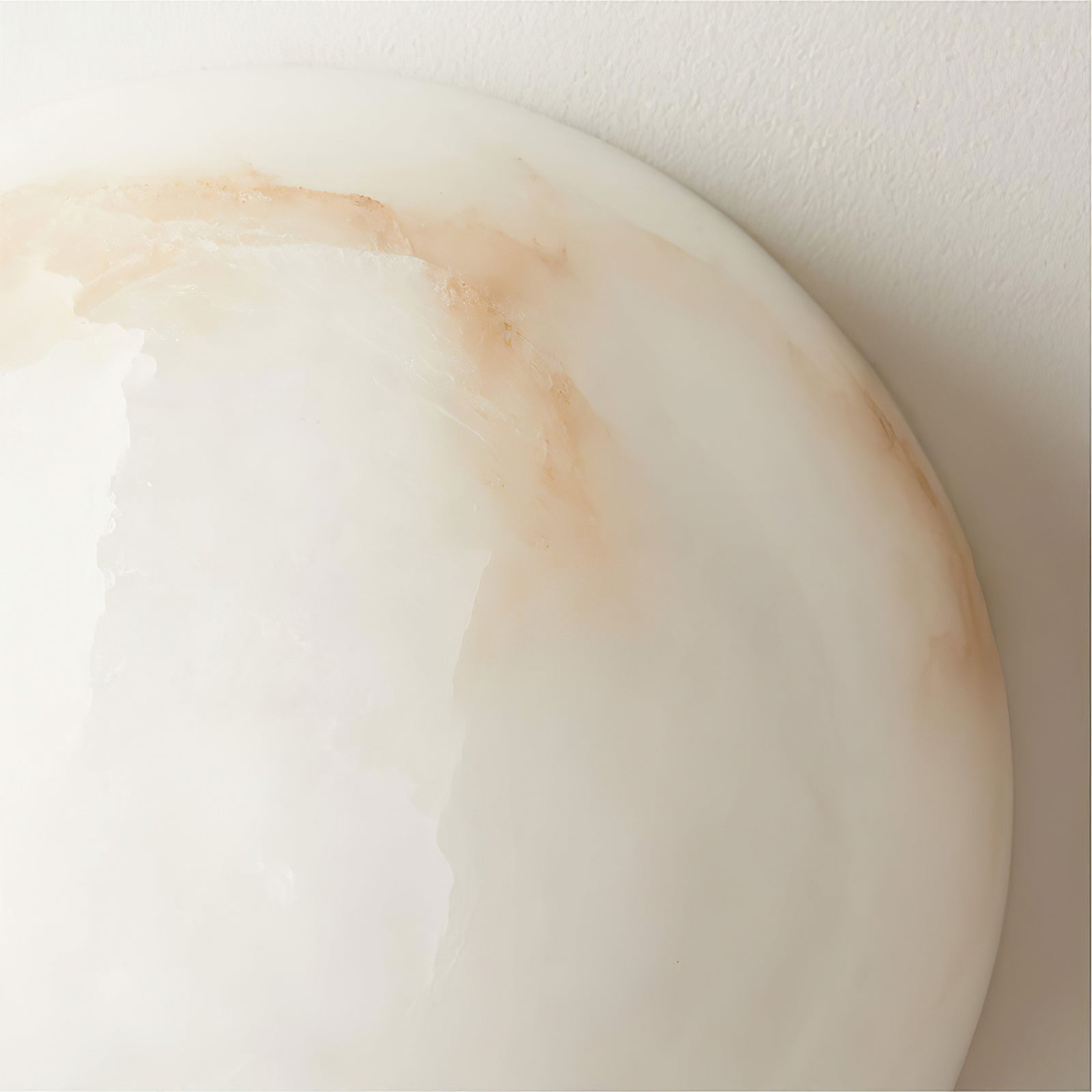 Visoliel Minimalist Alabaster Ceiling Light - Lamp Copper