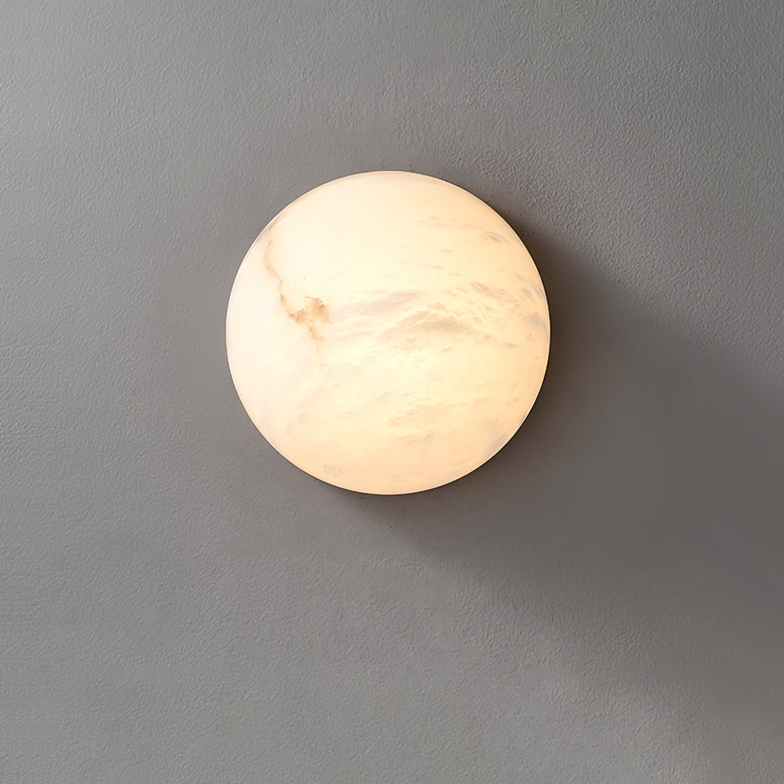 Visoliel Minimalist Alabaster Ceiling Light - Lamp Copper