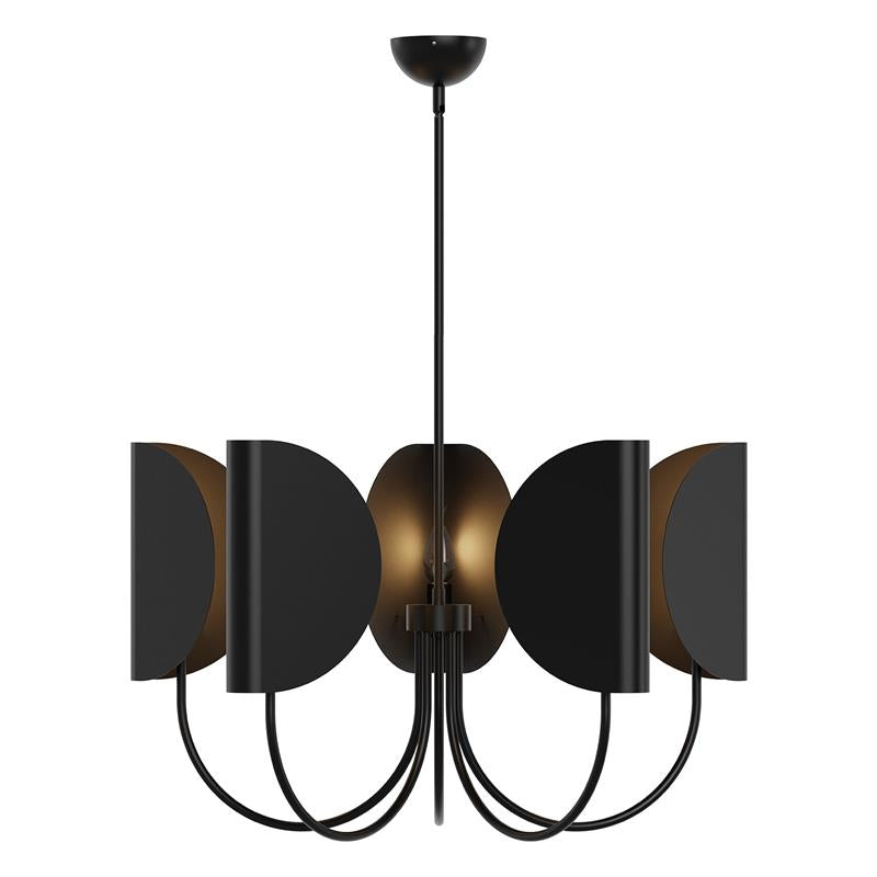 Unoryra Traditional Leaf Brass Fabric Chandelier - Lamp Copper