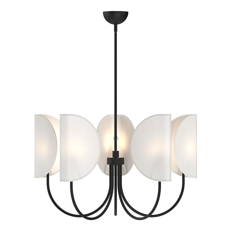 Unoryra Traditional Leaf Brass Fabric Chandelier - Lamp Copper