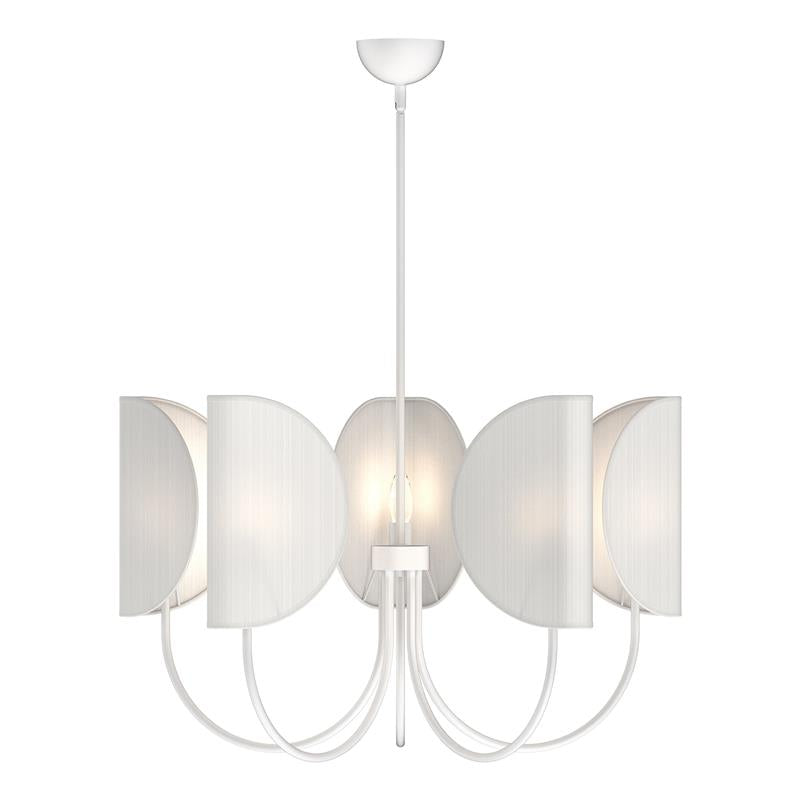 Unoryra Traditional Leaf Brass Fabric Chandelier - Lamp Copper
