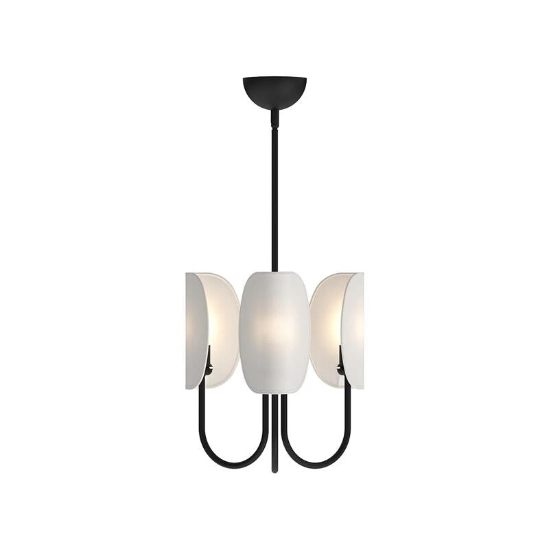 Unoryra Traditional Leaf Brass Fabric Chandelier - Lamp Copper