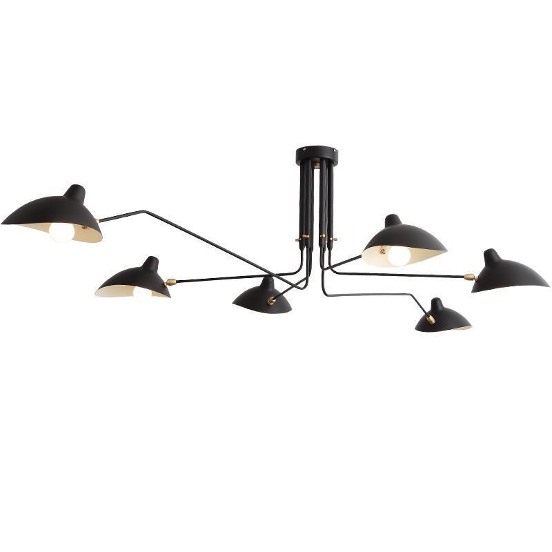 Jaler Industry Three Arm Ceiling Light - Lamp Copper