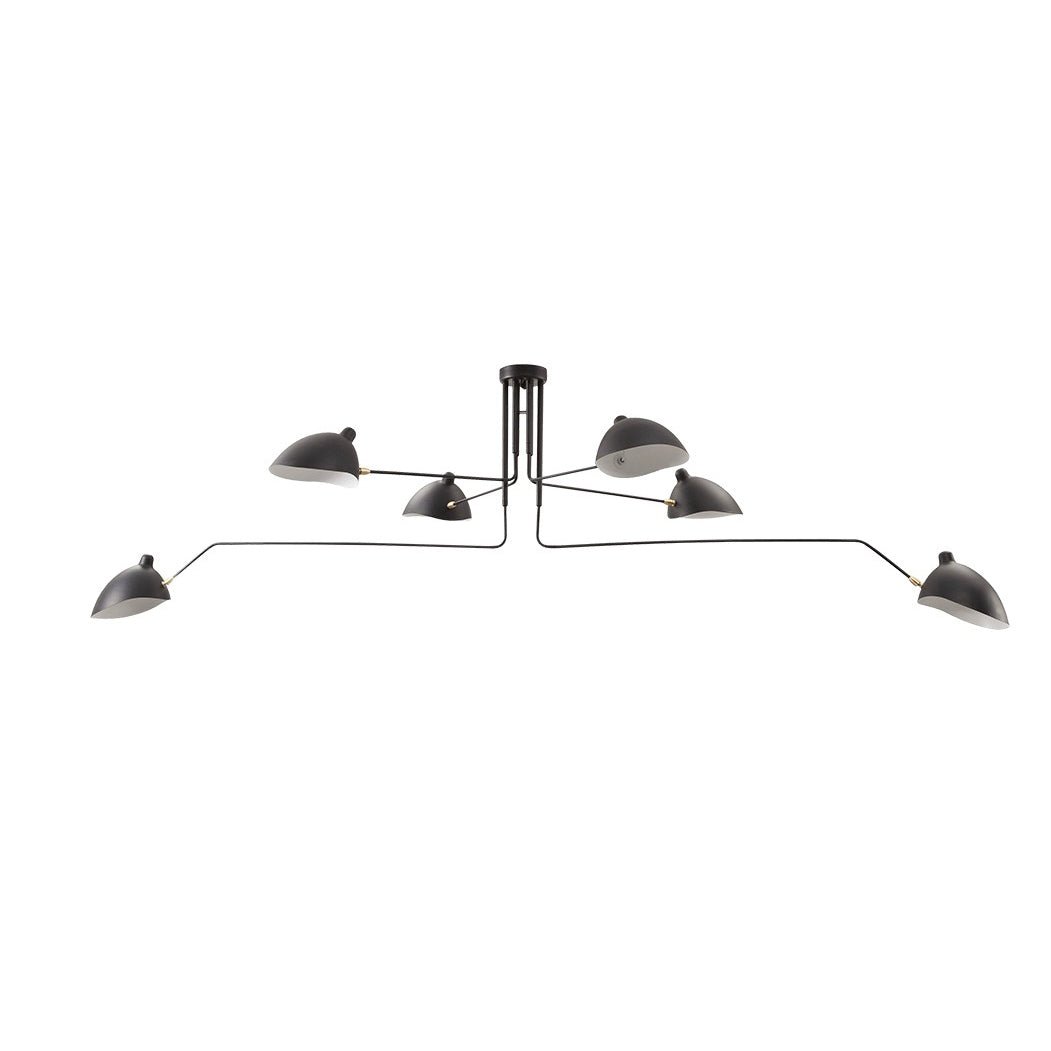 Jaler Industry Three Arm Ceiling Light - Lamp Copper