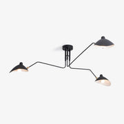 Jaler Industry Three Arm Ceiling Light - Lamp Copper