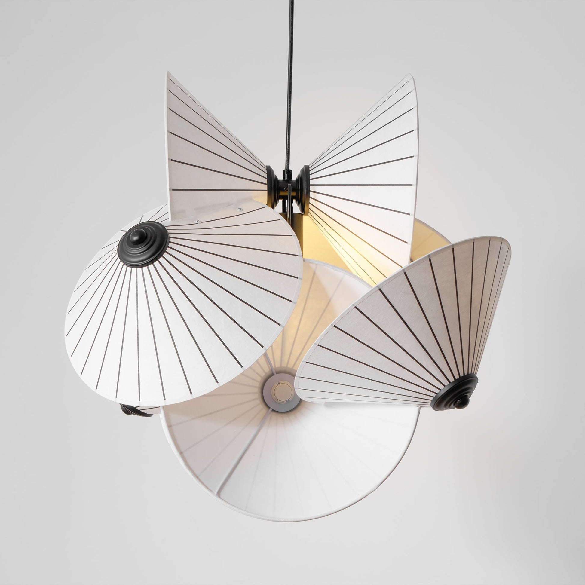 Zerinarae Individual Creativity Metal Fabric Pendant Light - Lamp Copper