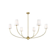 Vetheisra Vintage Industrial Brass Fabric Chandelier - Lamp Copper