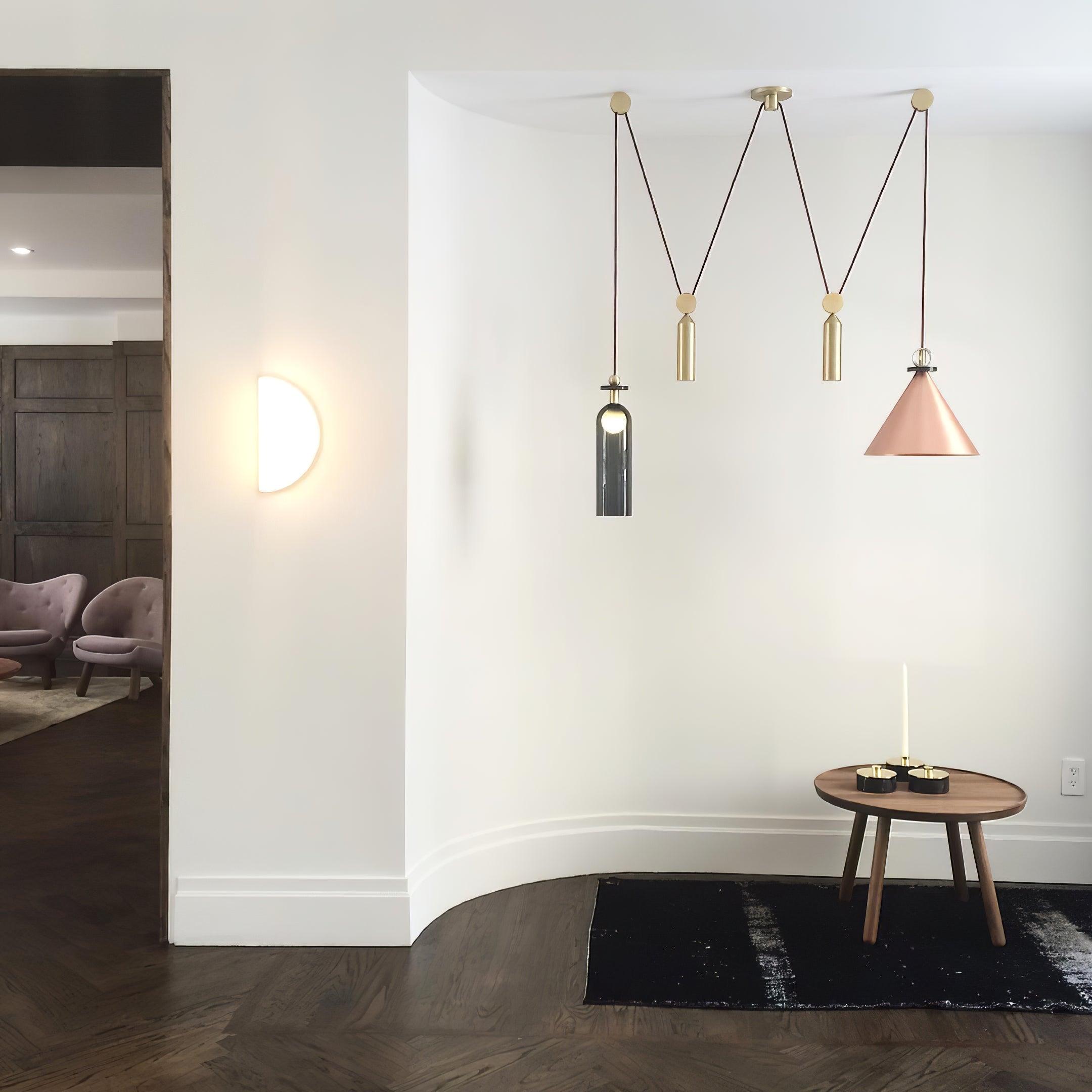 Covine Multi-Shape Adjustable Pendant Light - Lamp Copper