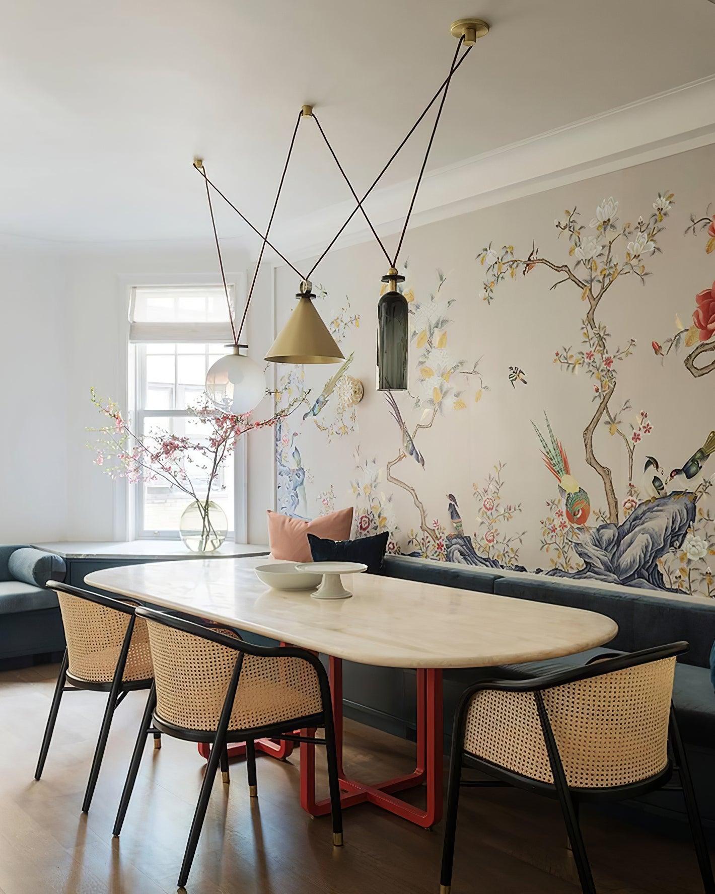 Covine Multi-Shape Adjustable Pendant Light - Lamp Copper